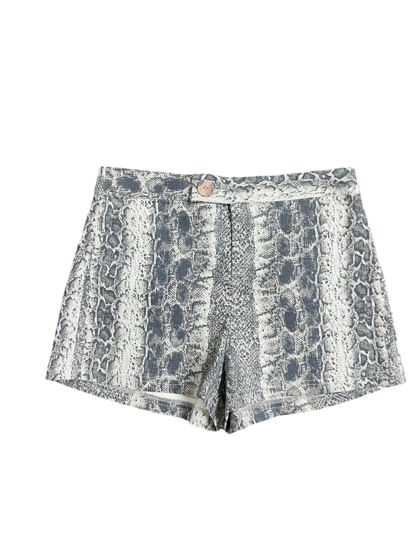 Snakeskin Print Shorts Judith March, Size M