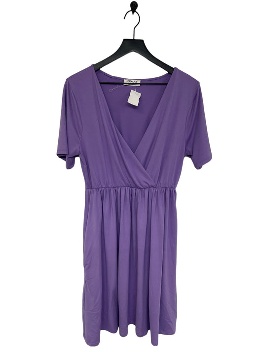 Purple Dress Casual Short Zenana Outfitters, Size Xl