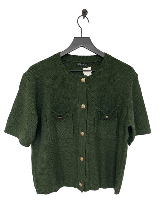 Green Sweater Short Sleeve Cme, Size M