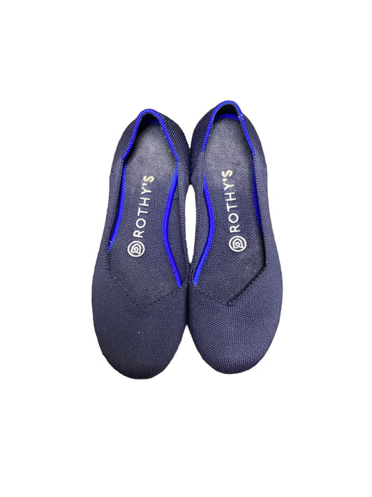 Navy Shoes Flats Rothys, Size 7