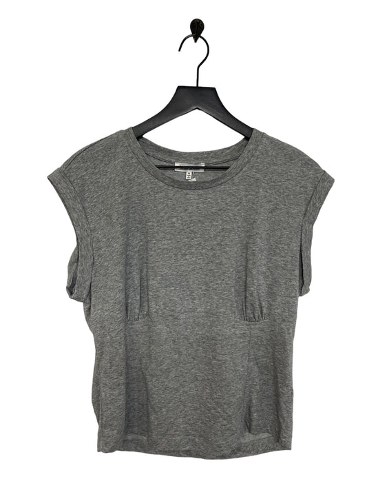 Grey Top Short Sleeve Clothes Mentor, Size M