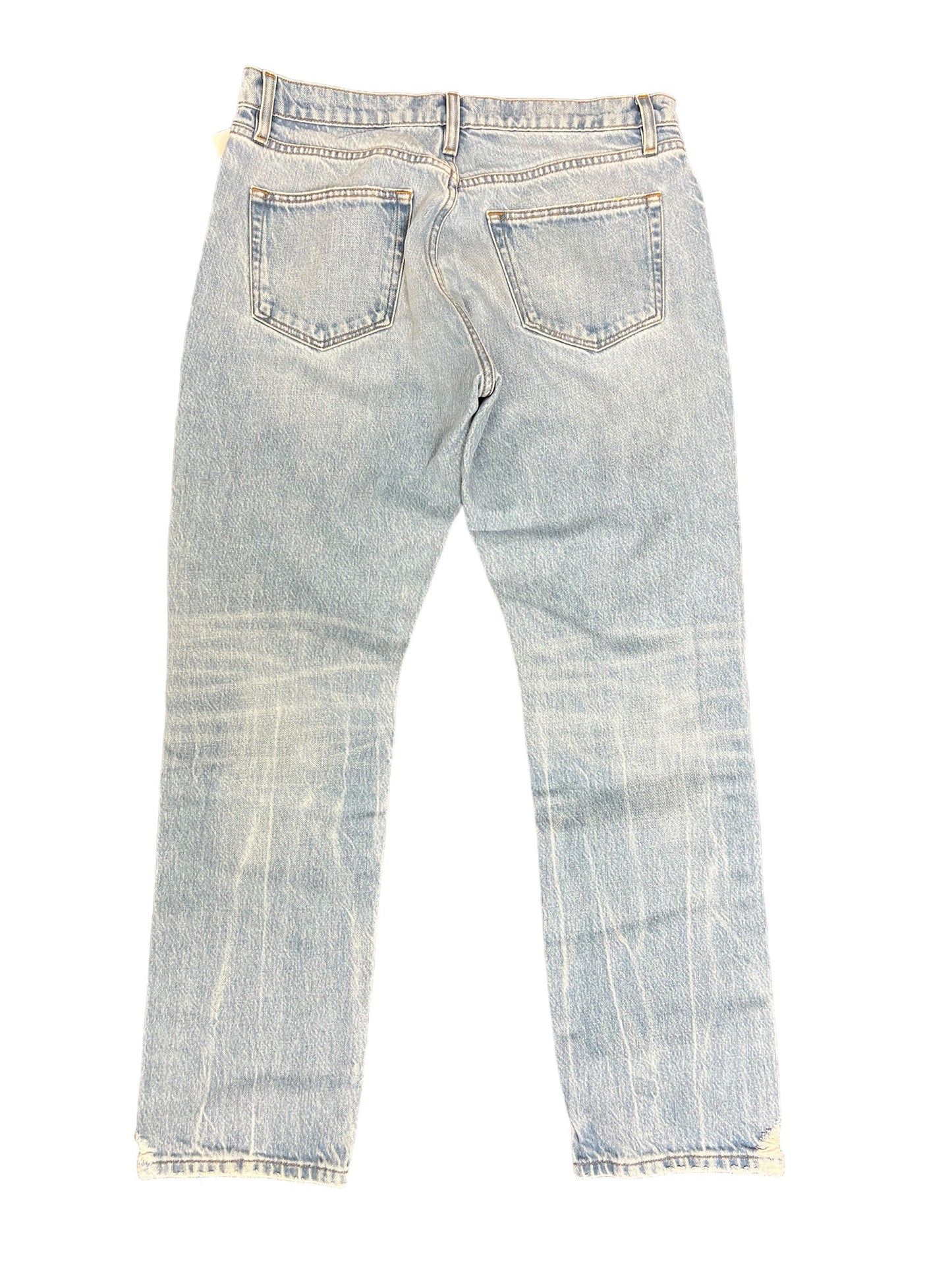 Jeans Straight By Frame In Blue Denim, Size: 6