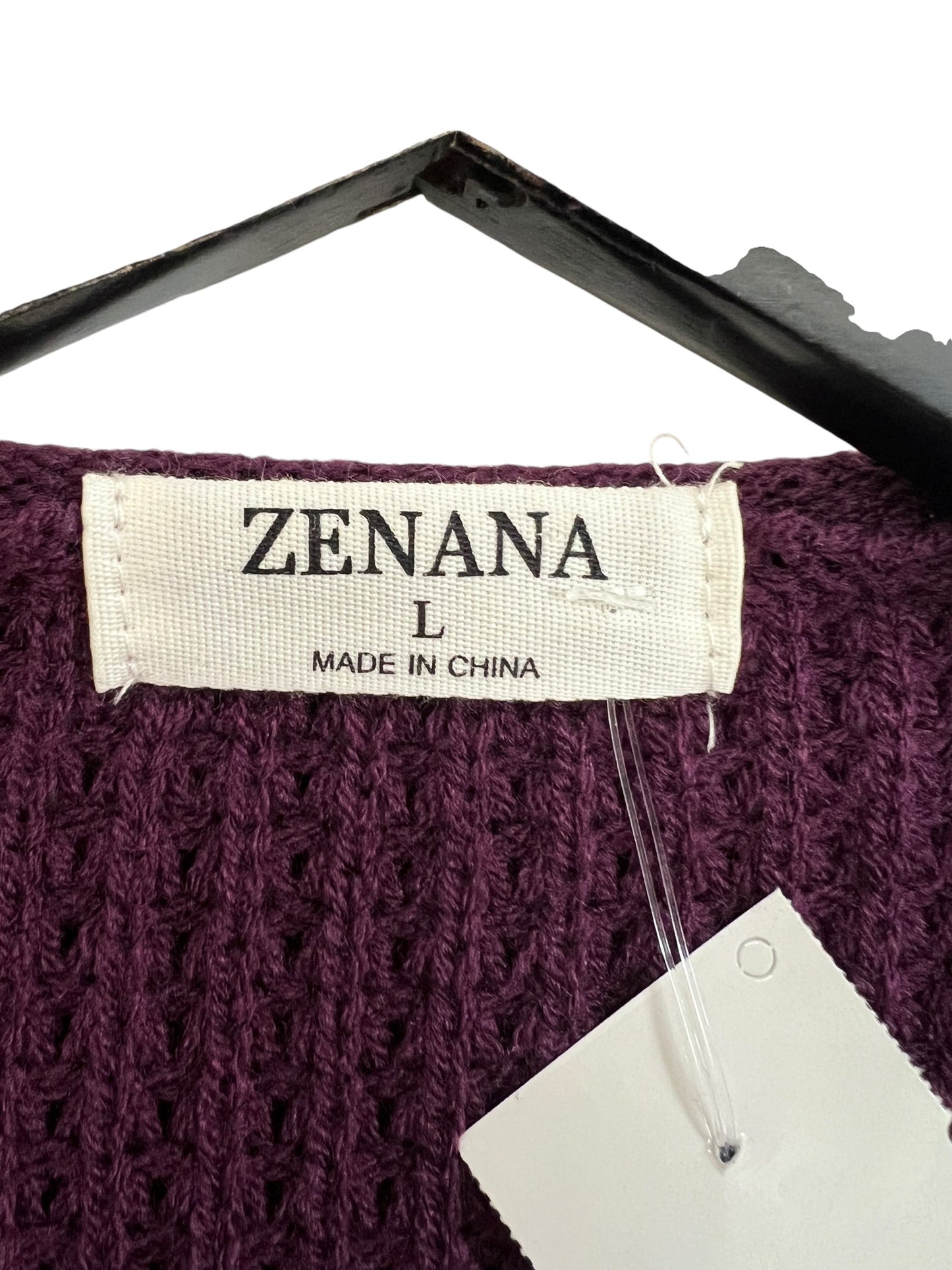 Sweater By Zenana Outfitters In Purple, Size: L