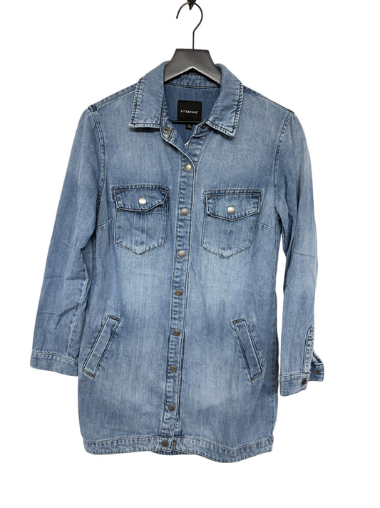 Jacket Denim By Liverpool In Blue Denim, Size: S