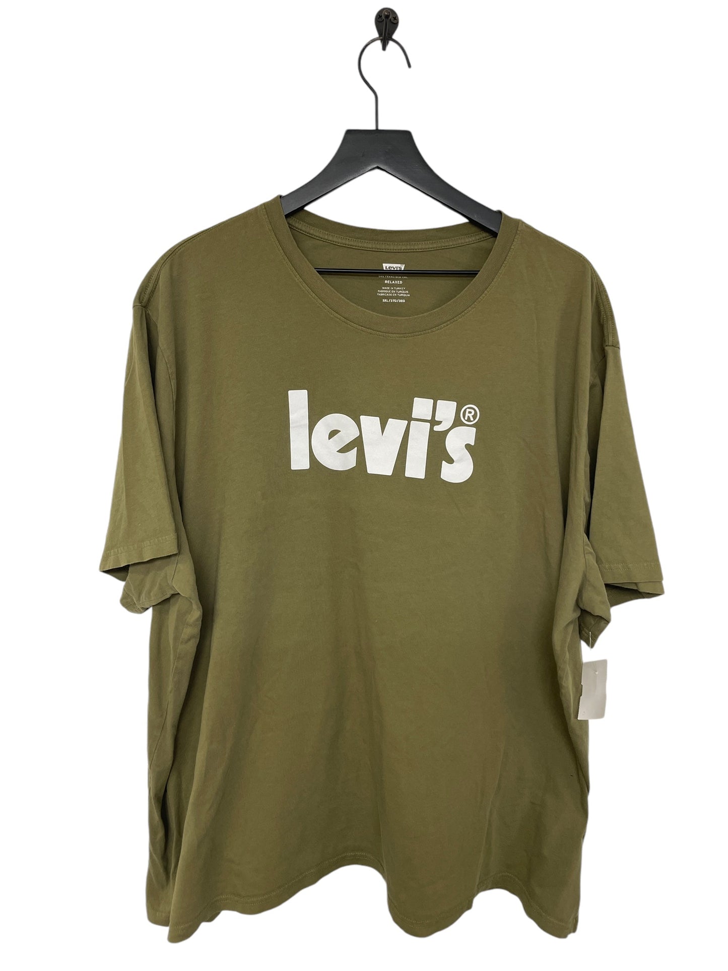 Top Short Sleeve Basic By Levis In Green, Size: 3x