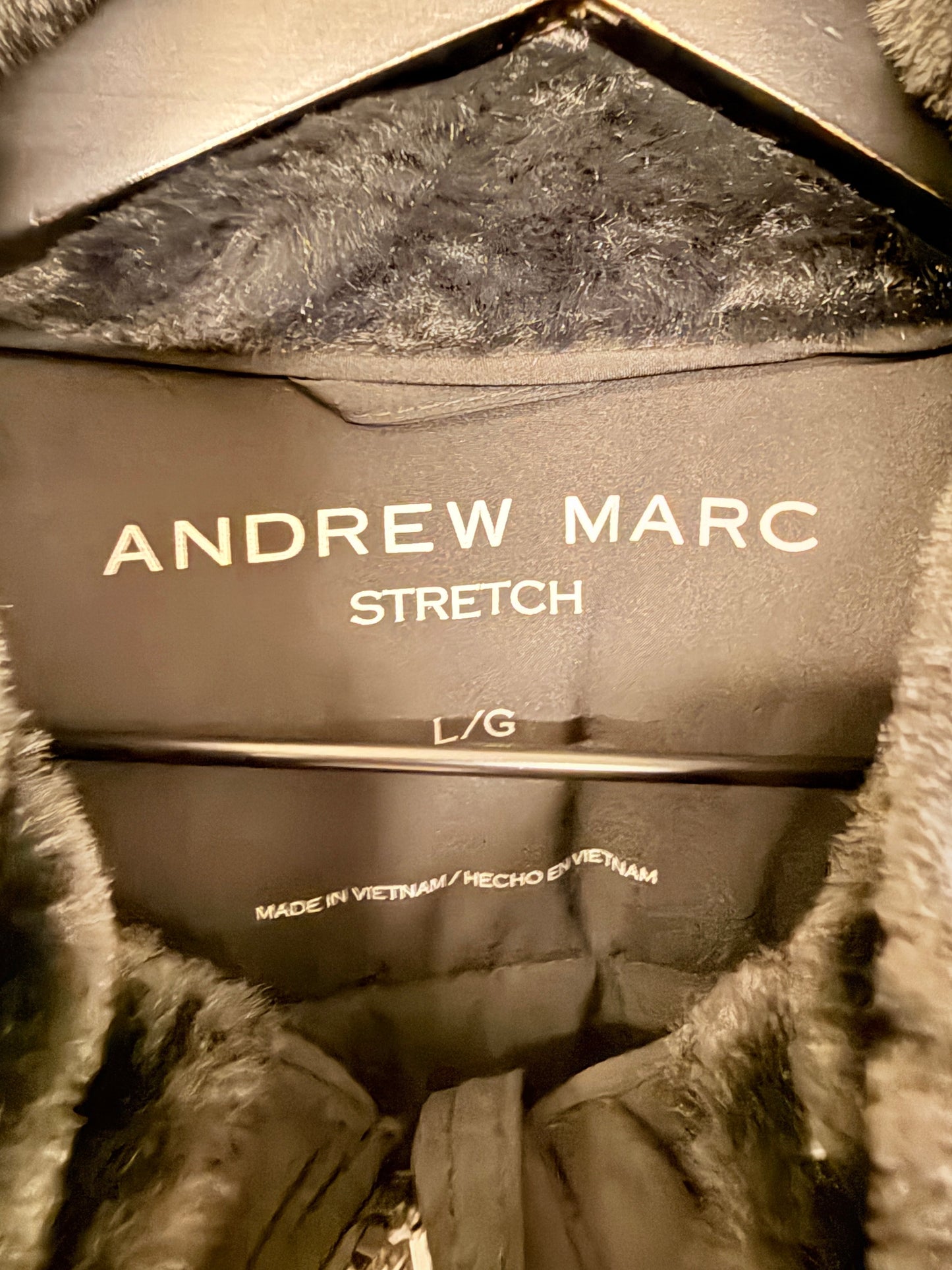 Coat Puffer & Quilted By Andrew Marc In Black, Size: L