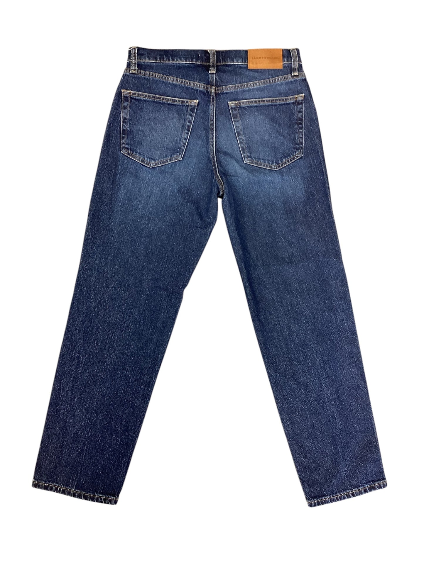 Jeans Straight By Lucky Brand In Blue Denim, Size: 4