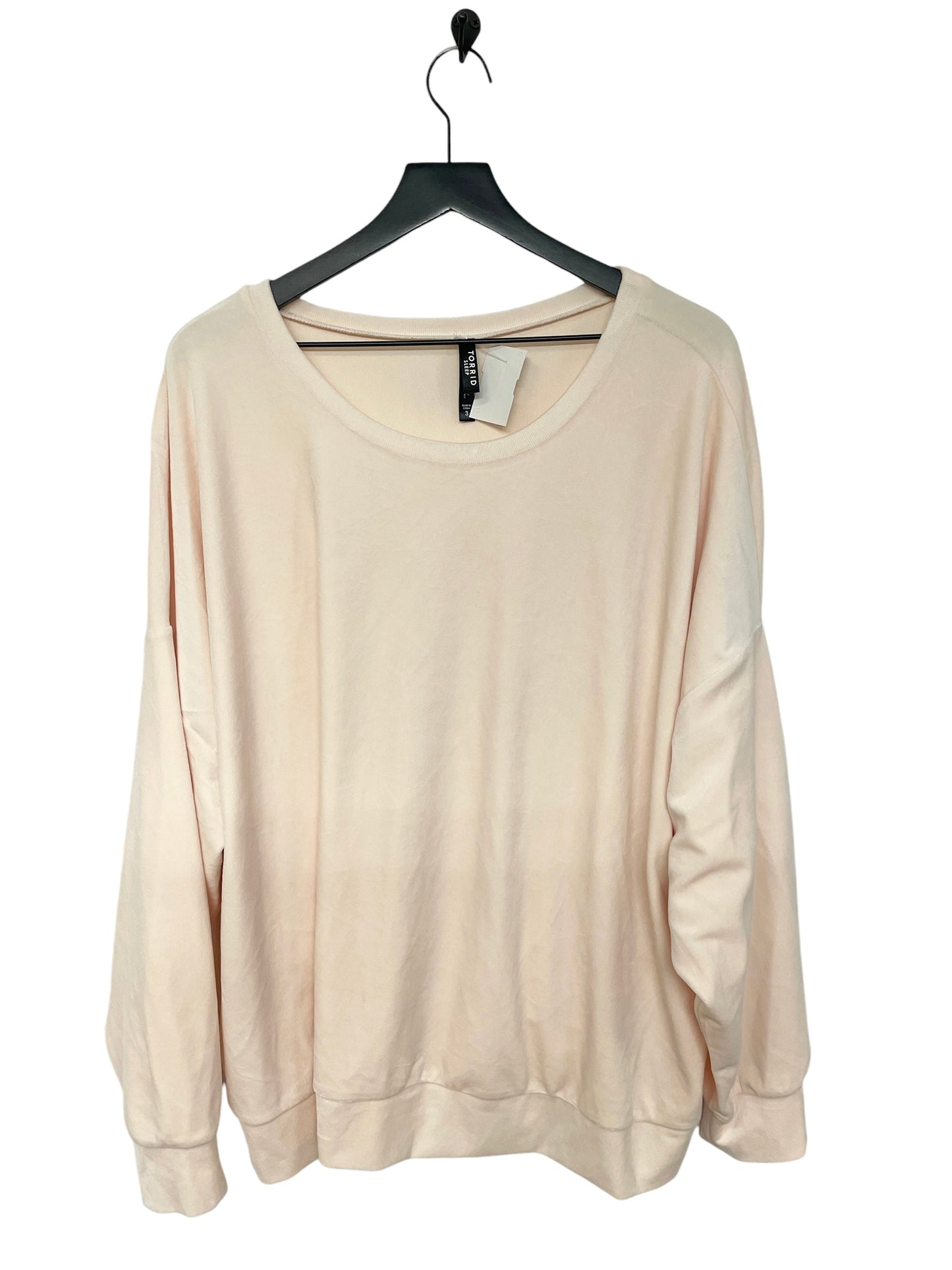 Top Long Sleeve By Torrid In Cream, Size: 3x