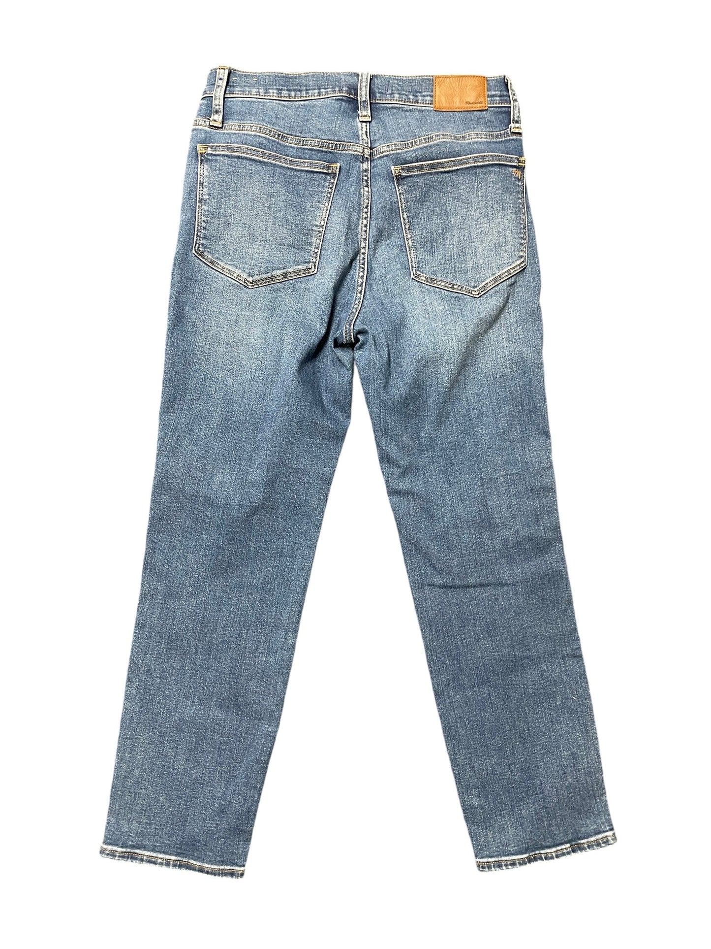 Jeans Straight By Madewell In Blue Denim, Size: 4