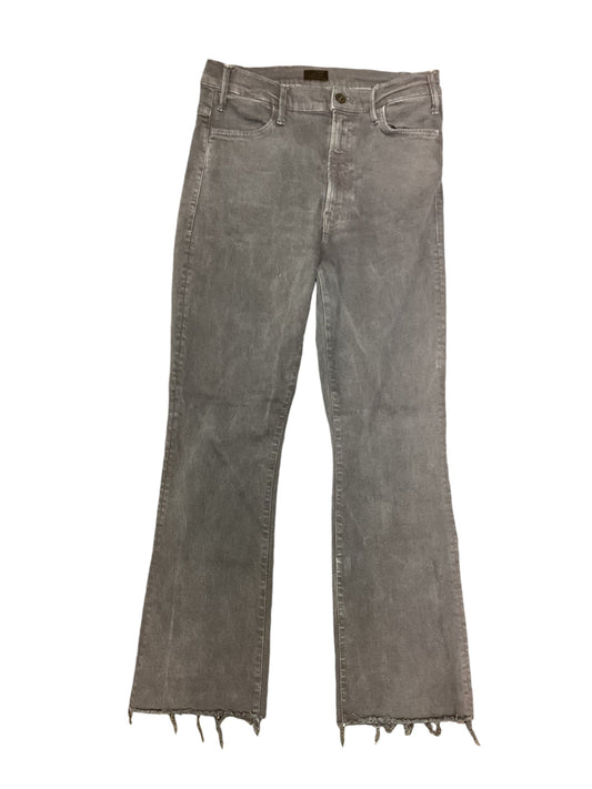 Jeans Straight By Mother Jeans In Grey Denim, Size: 8