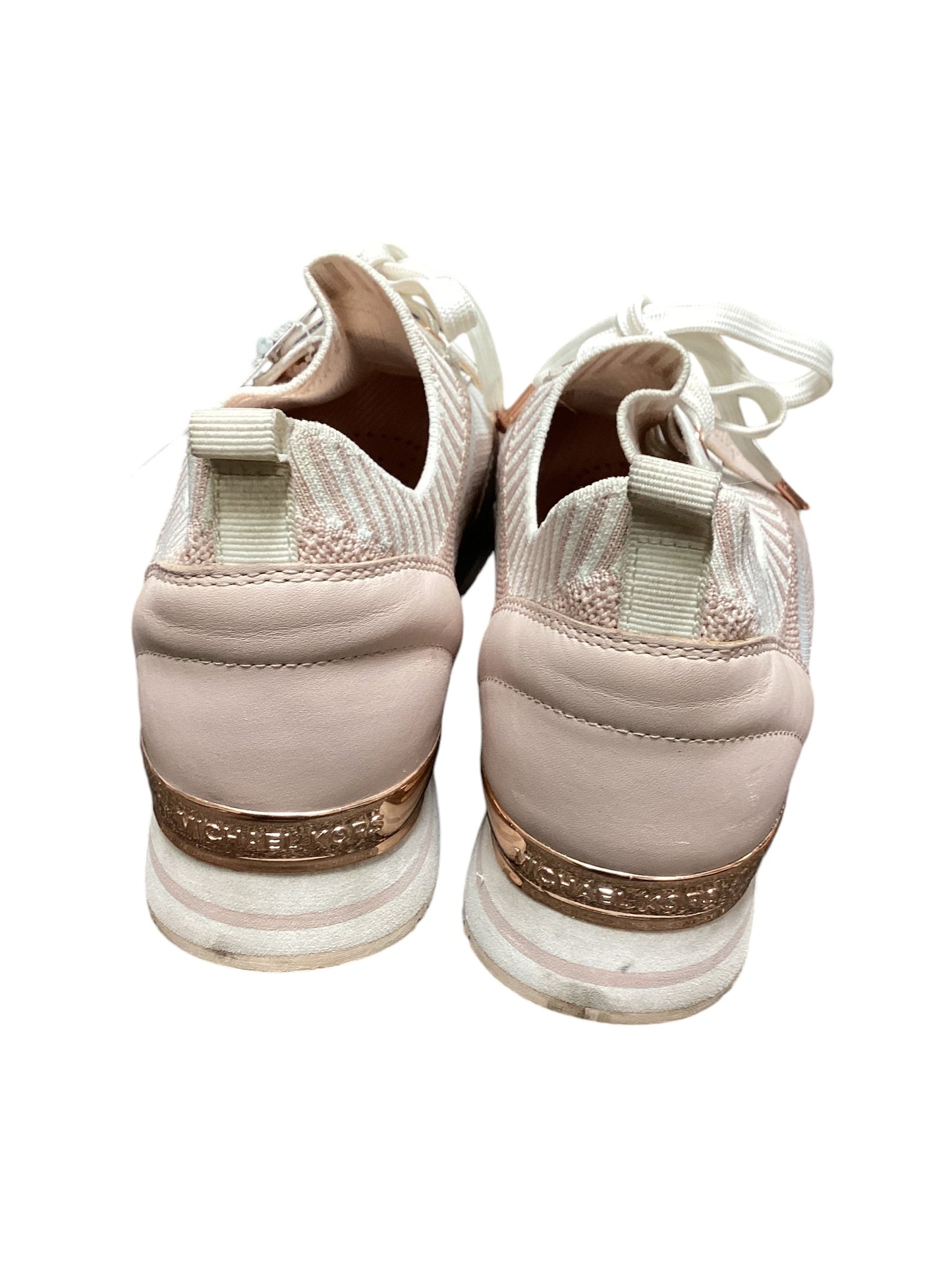 Shoes Sneakers By Michael By Michael Kors In Pink & White, Size: 9.5