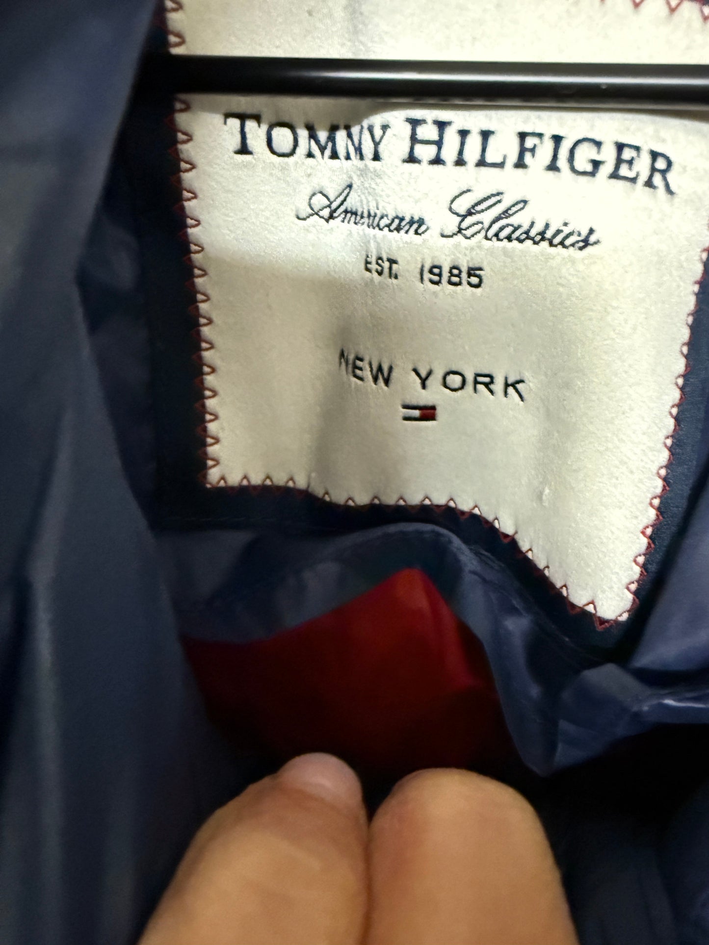 Coat Puffer & Quilted By Tommy Hilfiger In Navy, Size: Xl