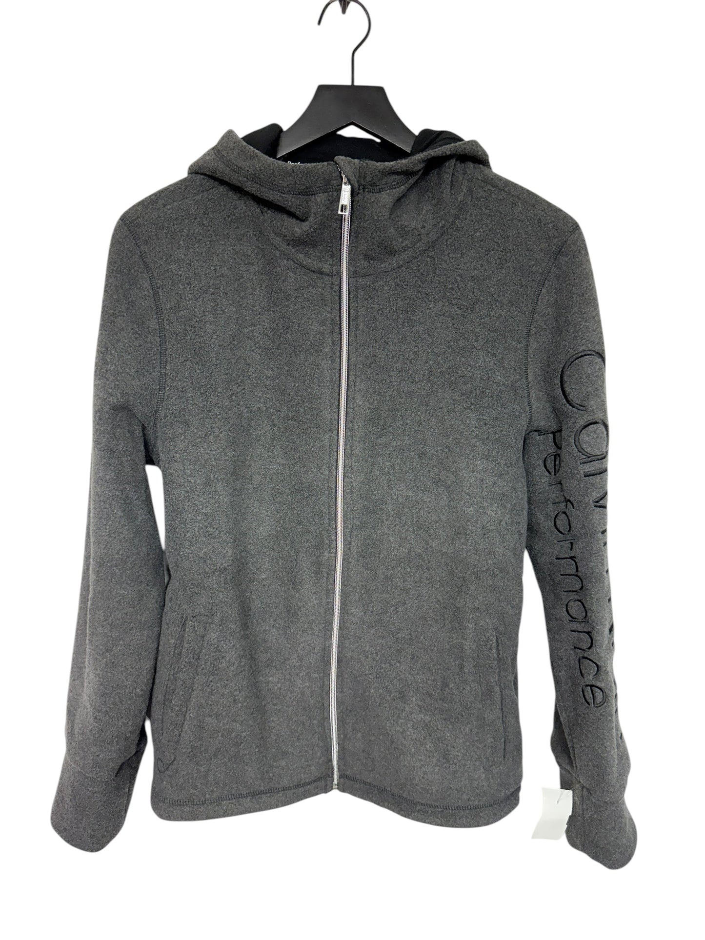 Jacket Fleece By Calvin Klein Performance In Grey, Size: L