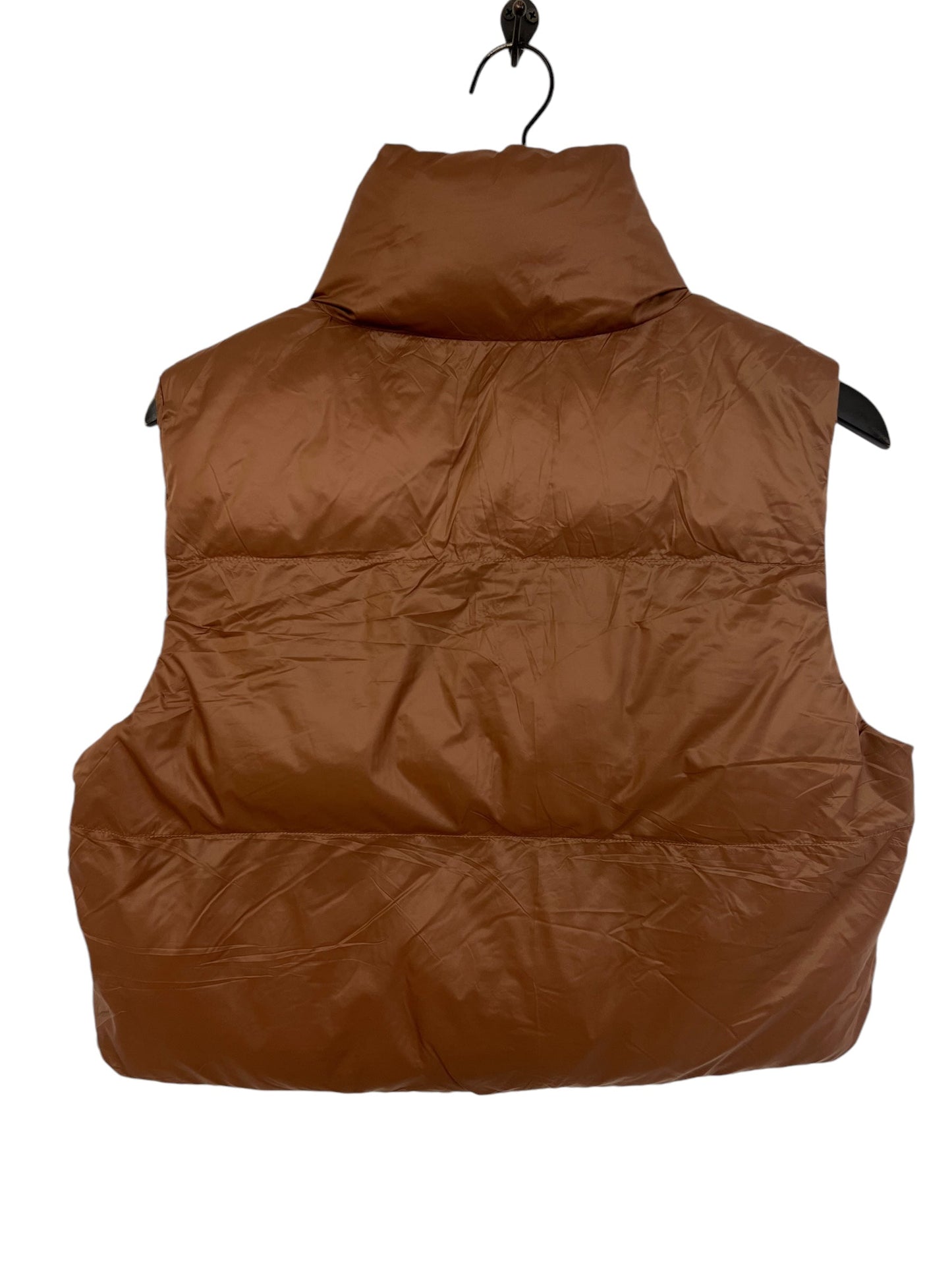 Vest Puffer & Quilted By Clothes Mentor In Brown, Size: M