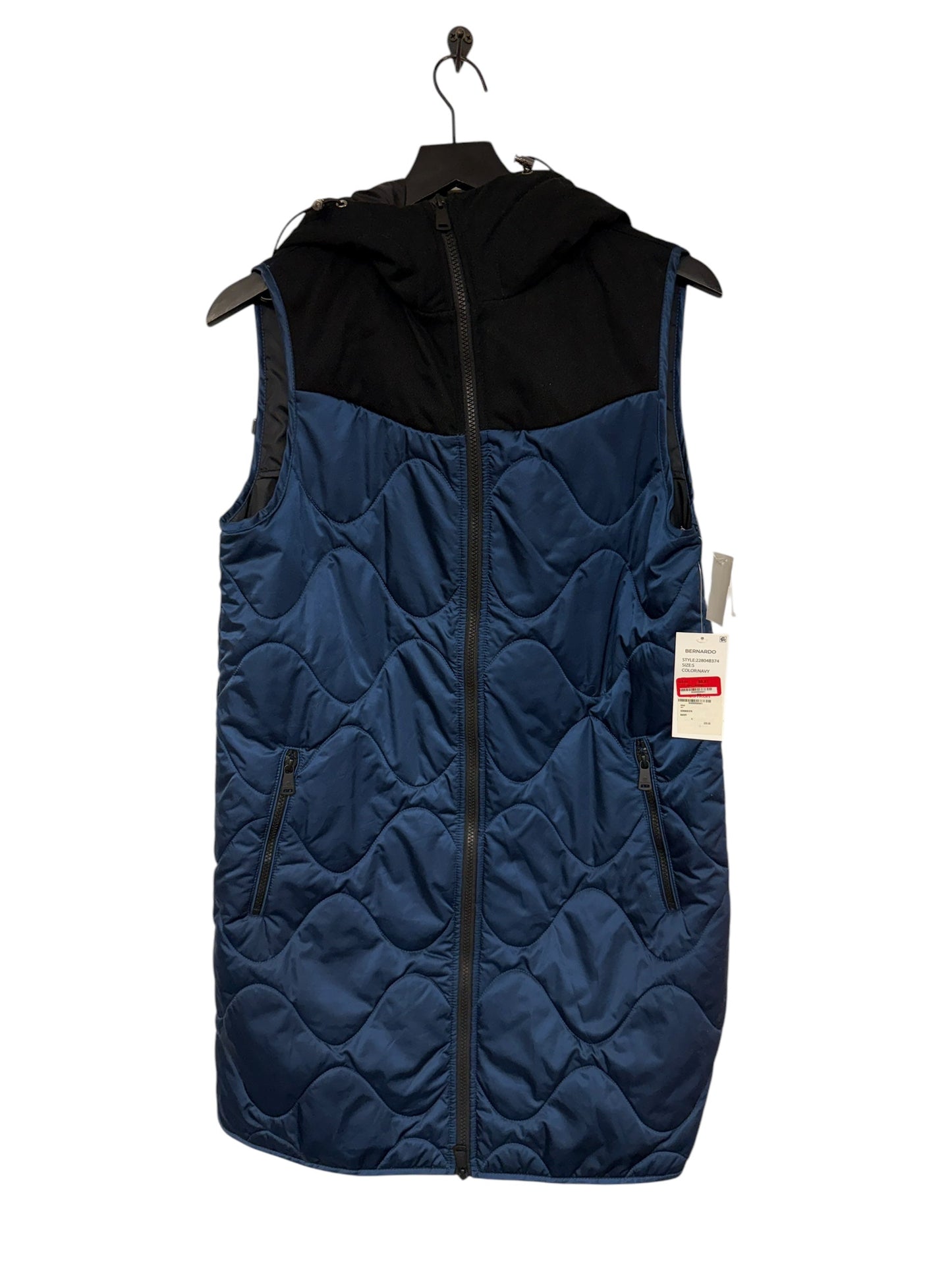 Vest Puffer & Quilted By Bernardo In Navy, Size: S