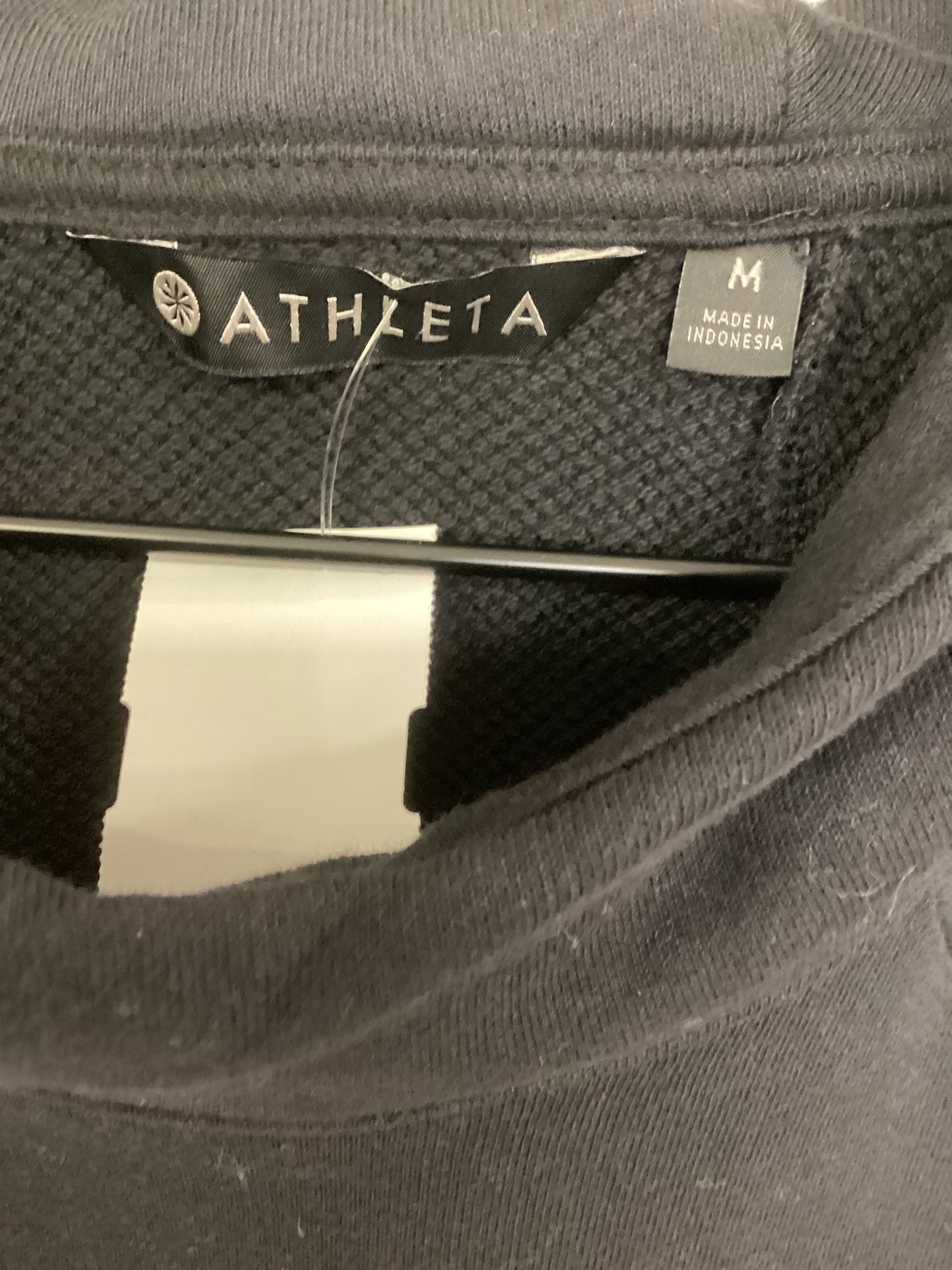 Sweatshirt Hoodie By Athleta In Black, Size: M