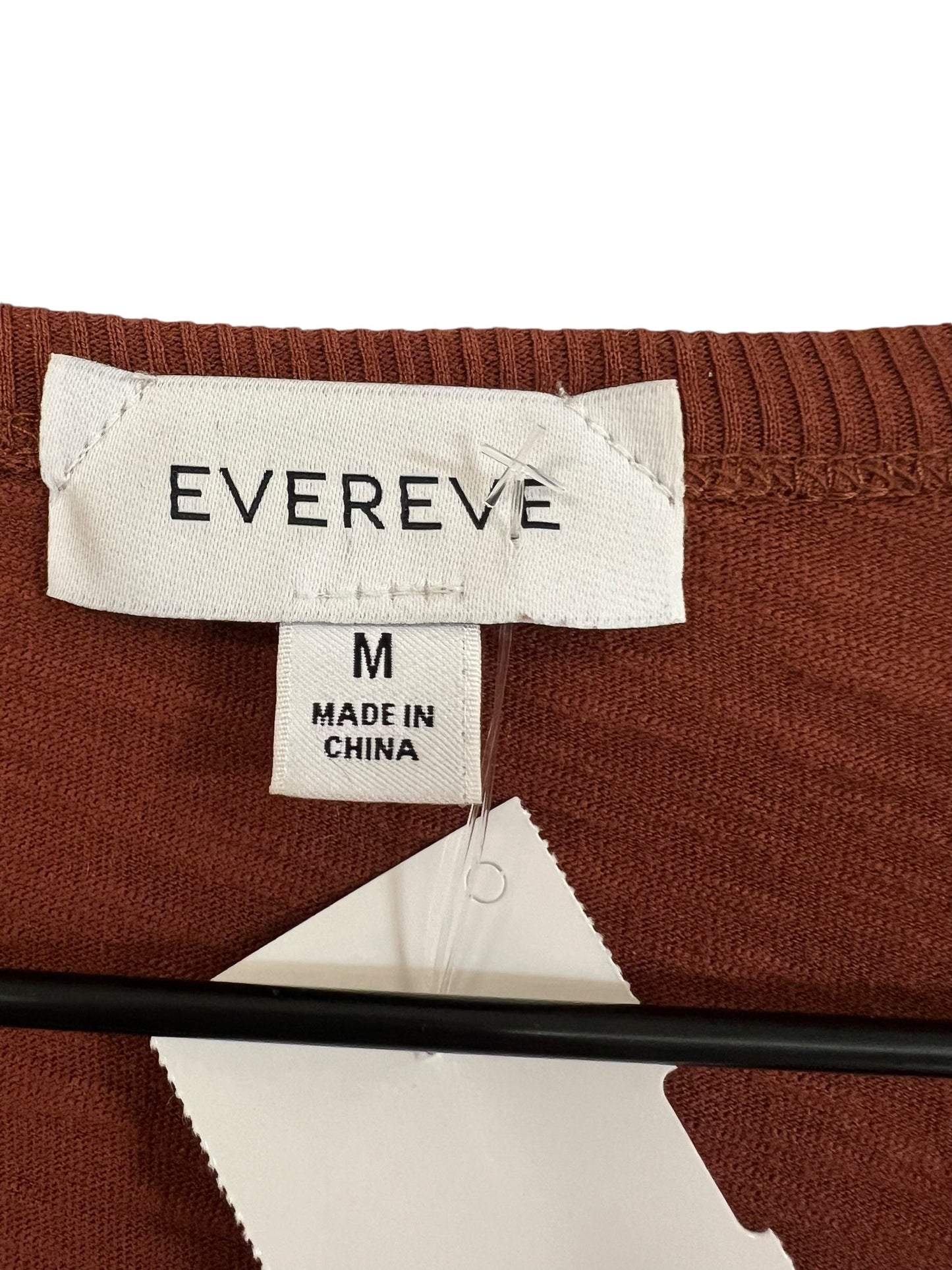 Top Long Sleeve By Evereve In Brown, Size: M