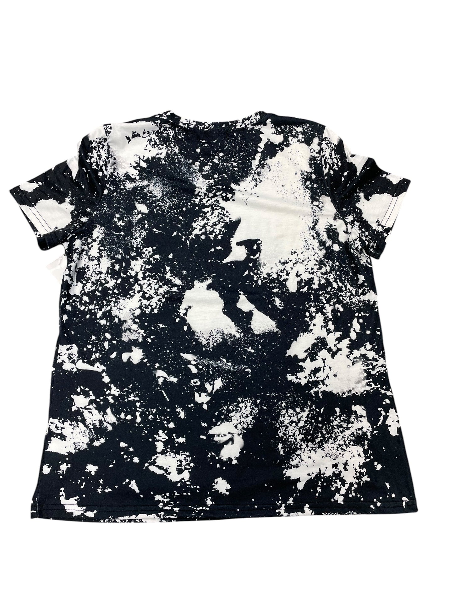 Top Short Sleeve By Cmf In Black & White, Size: Xl