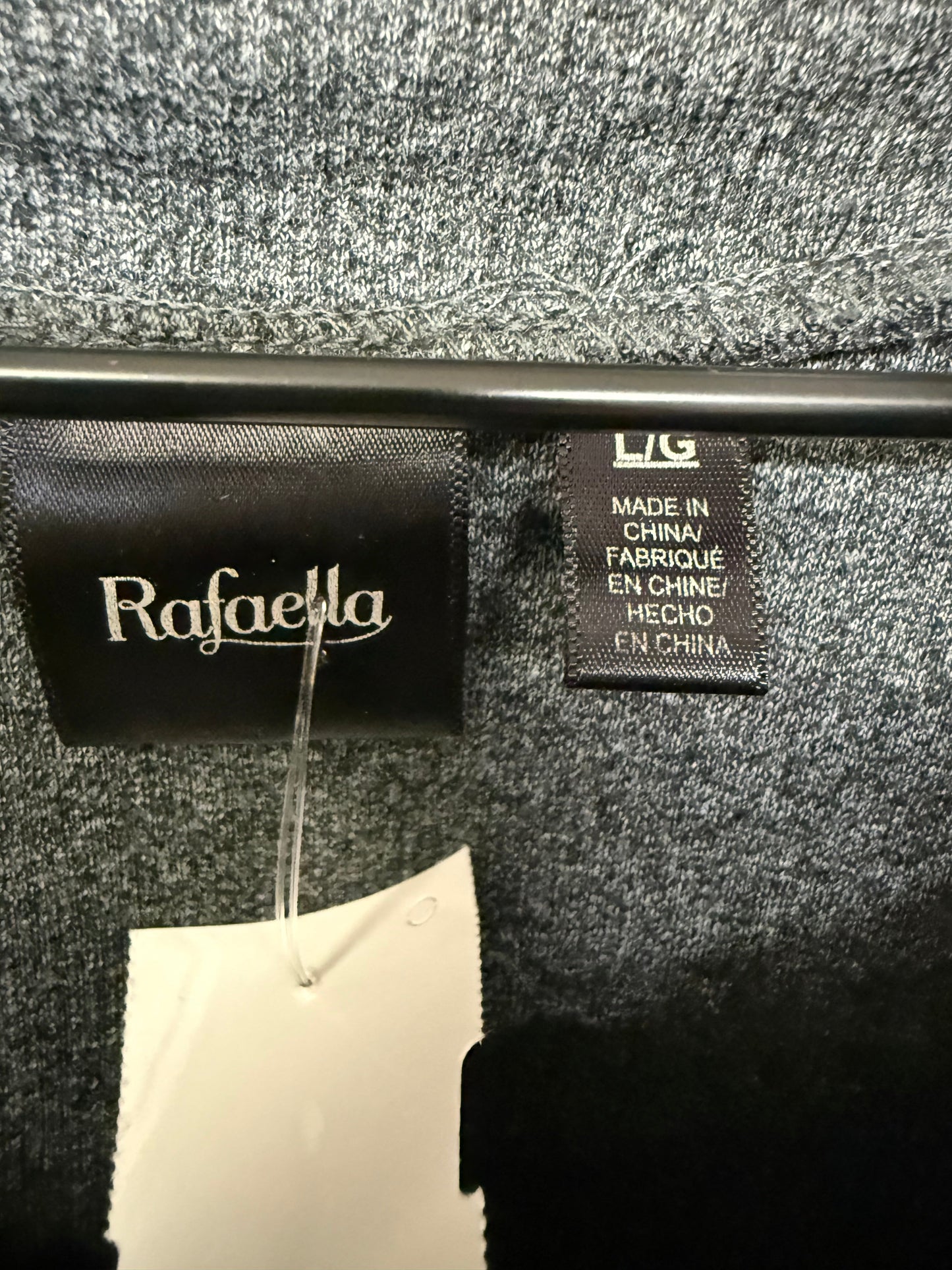 Sweater By Rafaella In Grey, Size: L