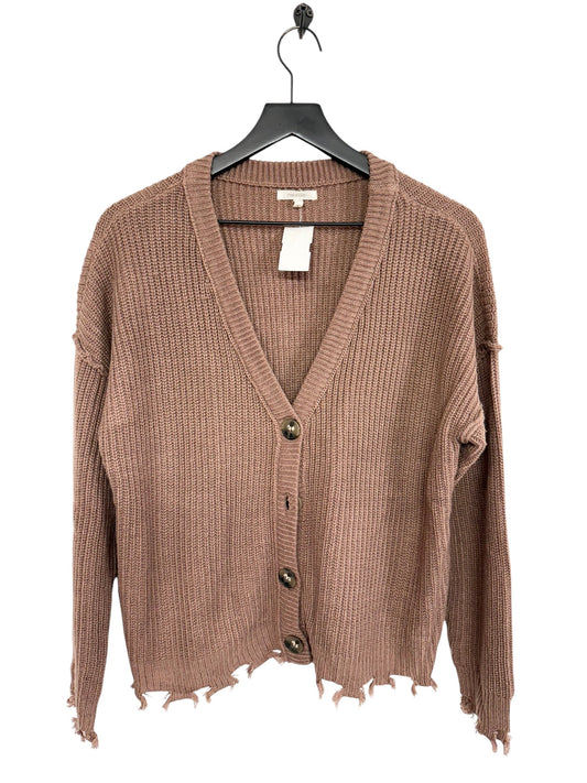 Sweater Cardigan By Maurices In Mauve, Size: L