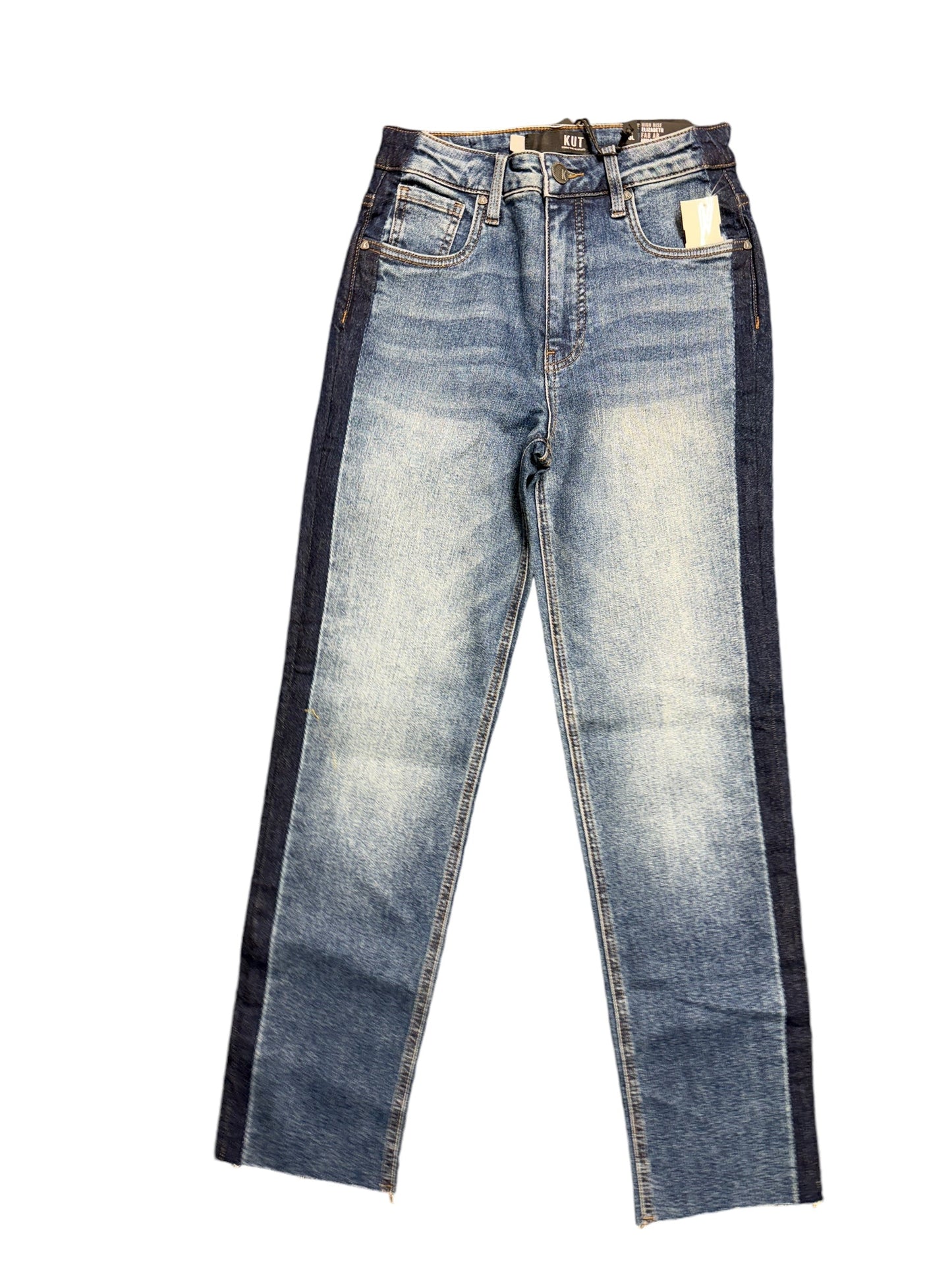 Jeans Straight By Kut In Blue Denim, Size: 0