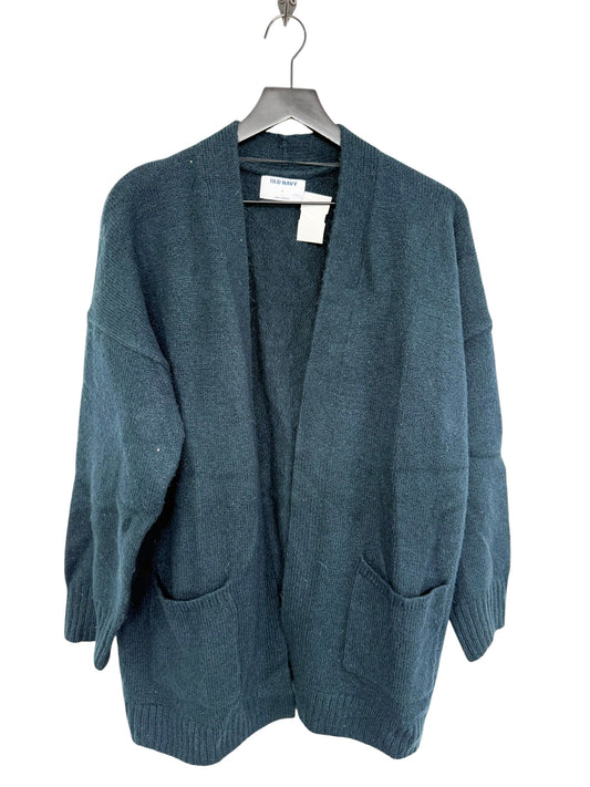 Sweater Cardigan By Old Navy In Teal, Size: L