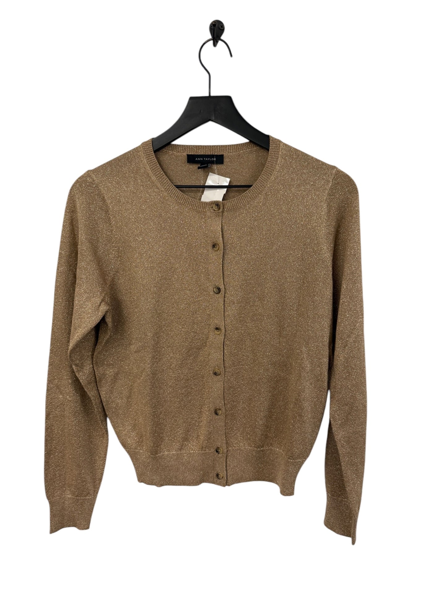 Cardigan By Ann Taylor In Gold, Size: S