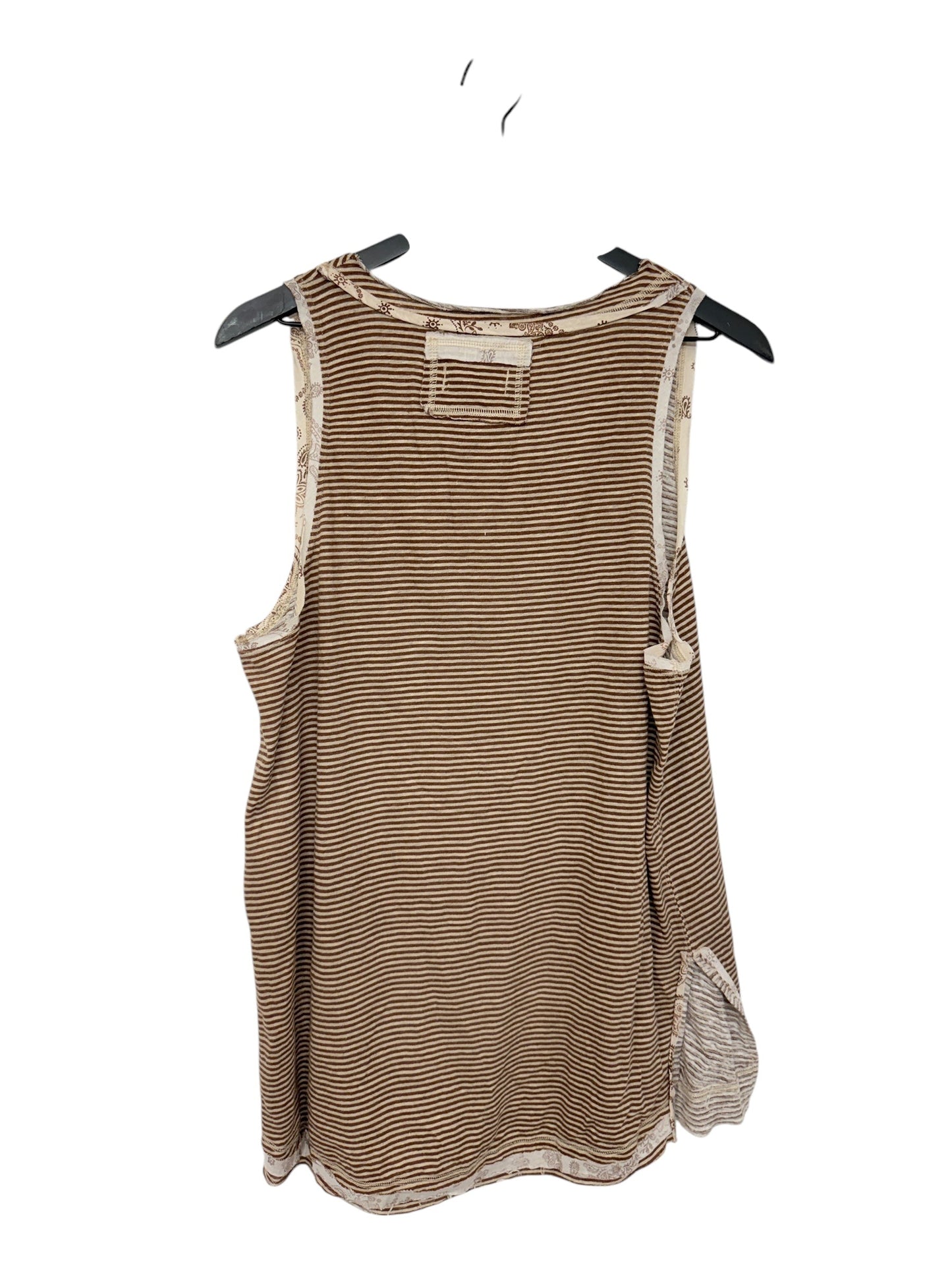 Top Sleeveless By We The Free In Striped Pattern, Size: M