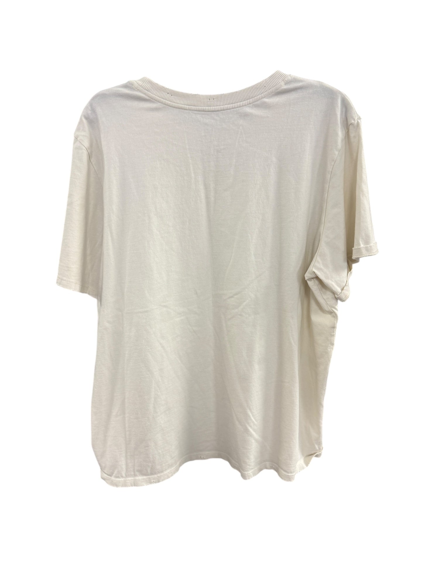 Top Short Sleeve By Cmc In Ivory, Size: Xl