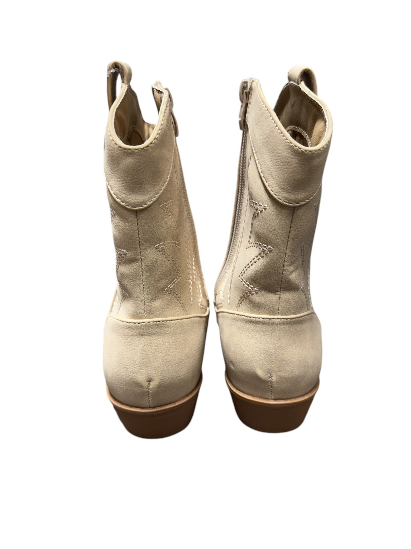 Boots Western By Clothes Mentor In Cream, Size: 10