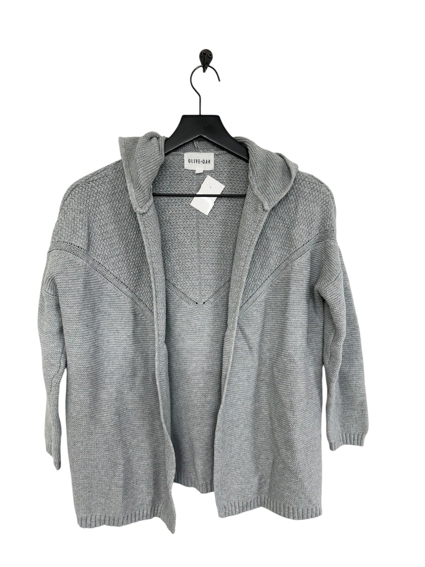 Sweater Cardigan By Olive And Oak In Grey, Size: M