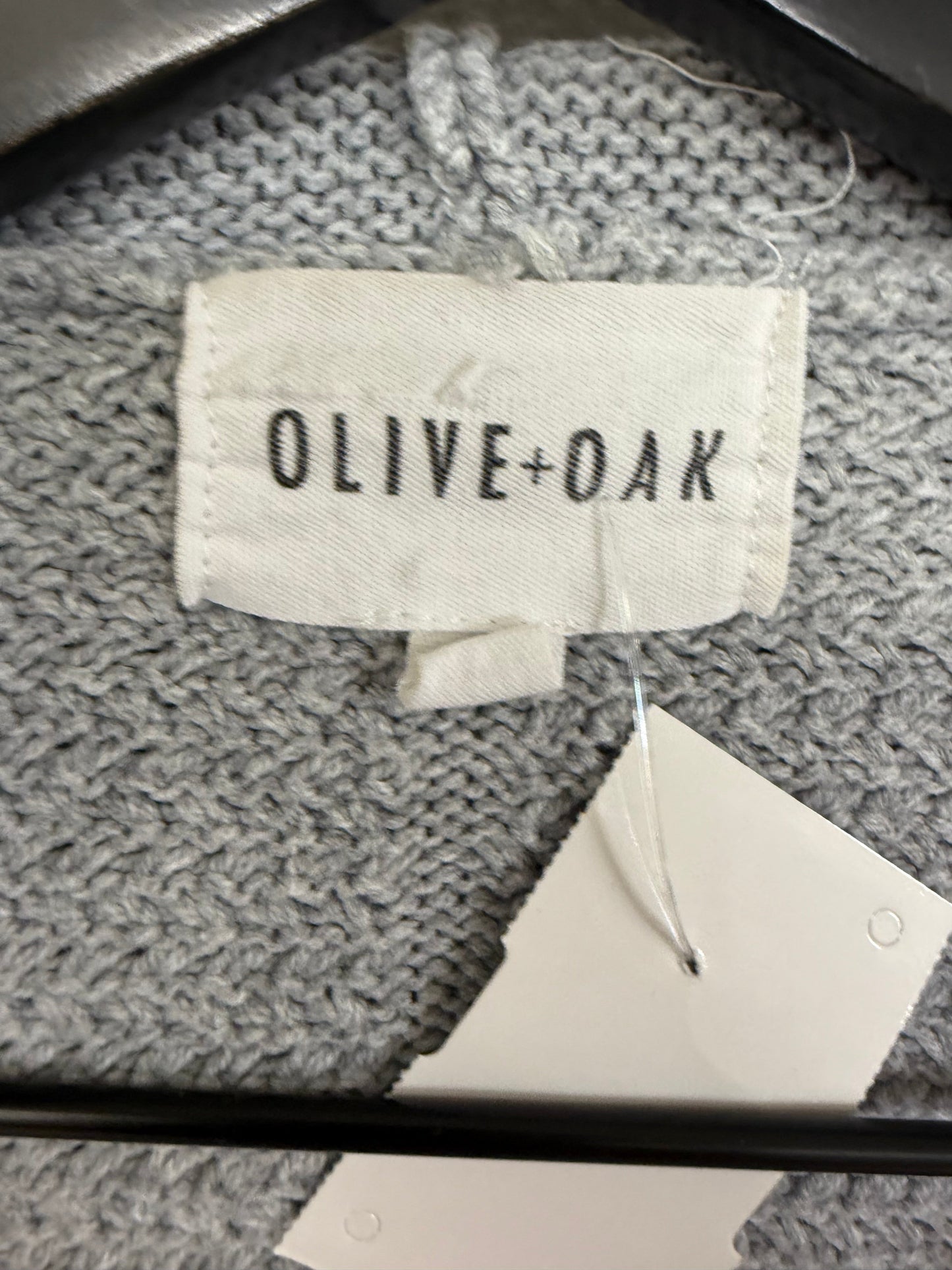 Sweater Cardigan By Olive And Oak In Grey, Size: M