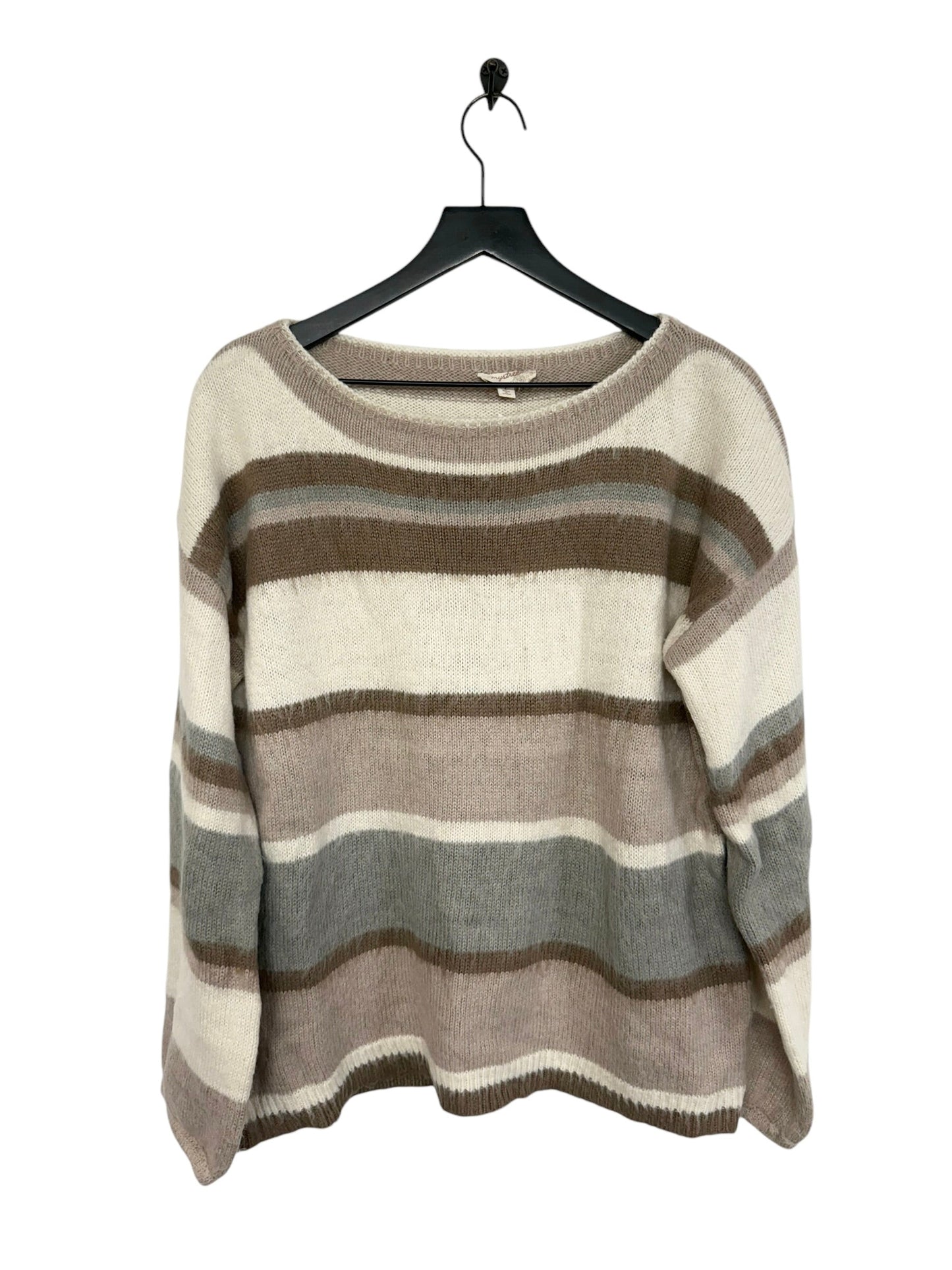 Sweater By Mystree In Brown & Tan, Size: L