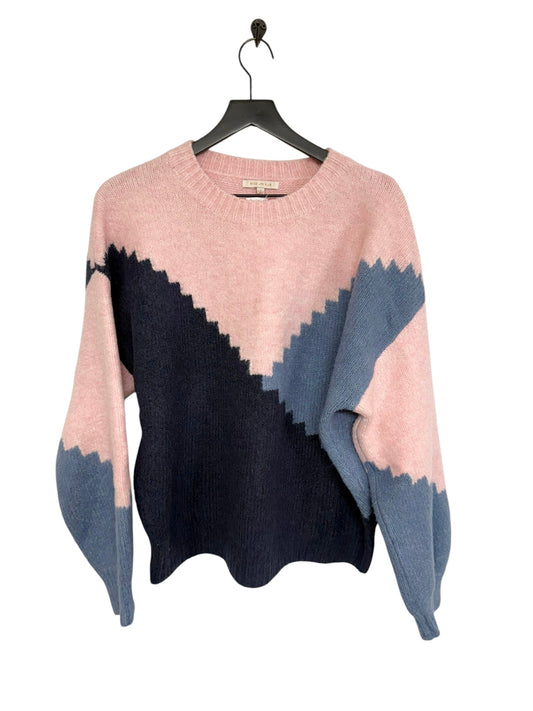 Sweater By Skies Are Blue In Blue & Pink, Size: L