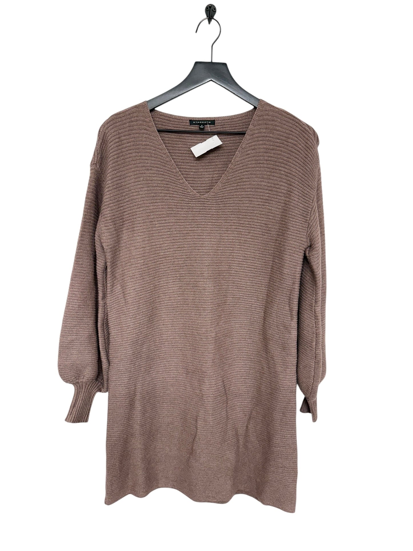 Dress Sweater By Staccato In Brown, Size: S