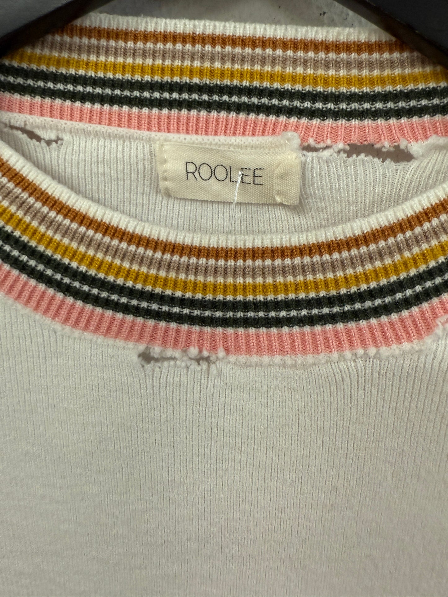 Sweater By Roolee In White, Size: L