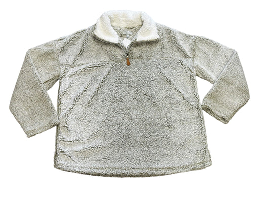 Sweatshirt Collar By Clothes Mentor In Taupe, Size: L