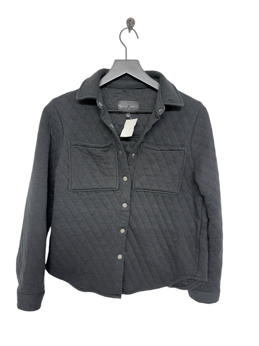 Jacket Shirt By Love Tree In Black, Size: S