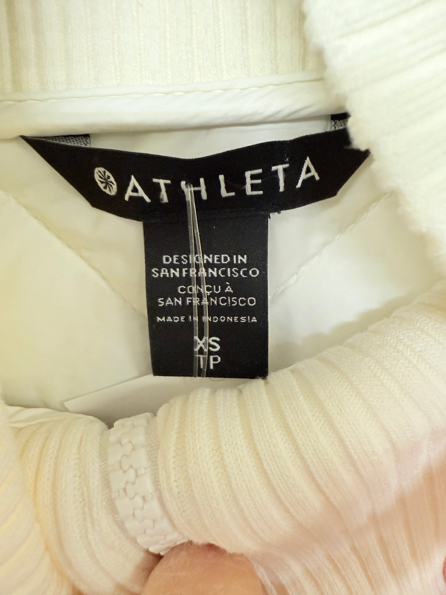 Coat Puffer & Quilted By Athleta In Ivory, Size: Xs