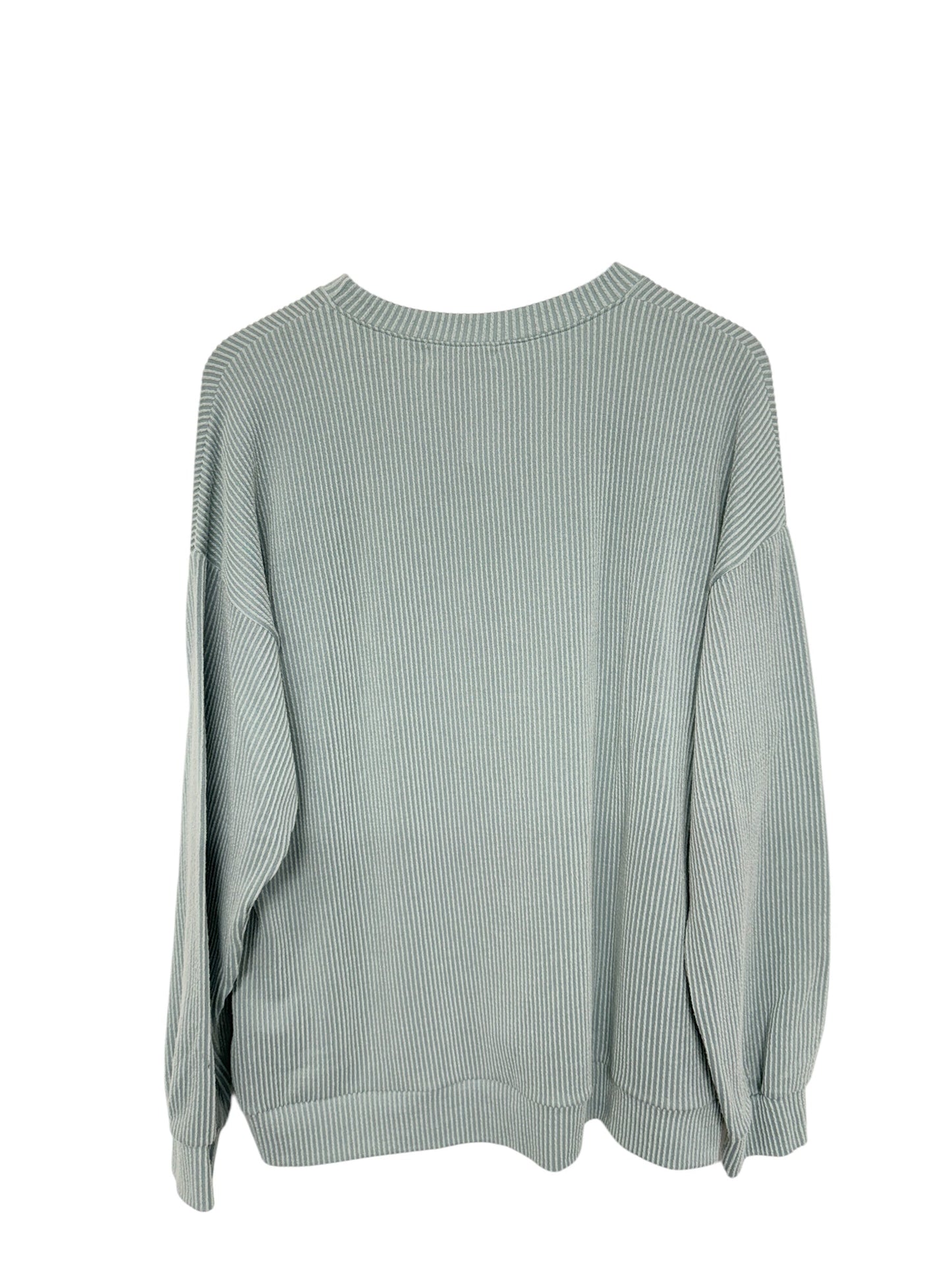 Top Long Sleeve By The Nines In Blue, Size: Xl