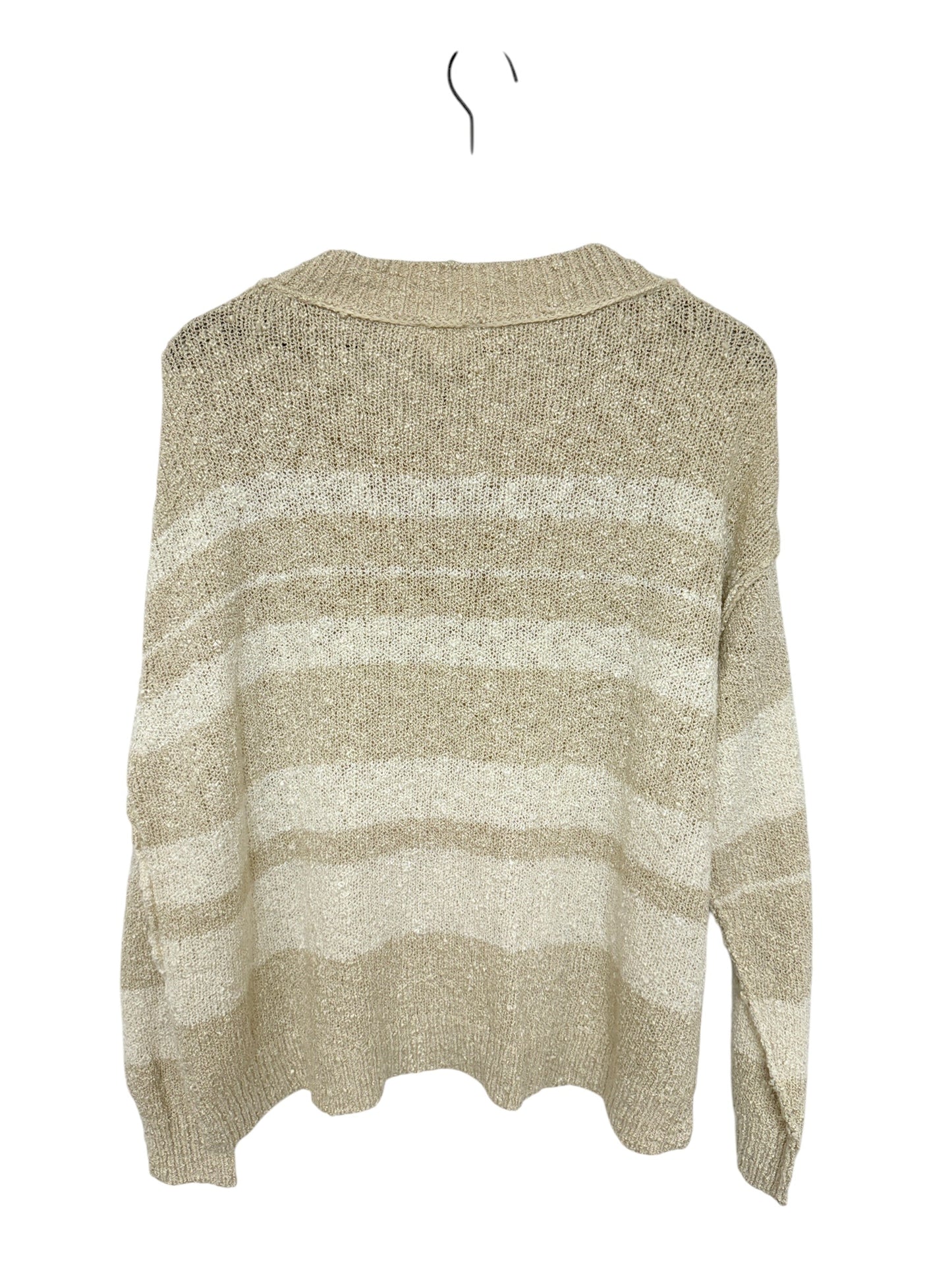 Sweater By Bke In Cream & Tan, Size: S