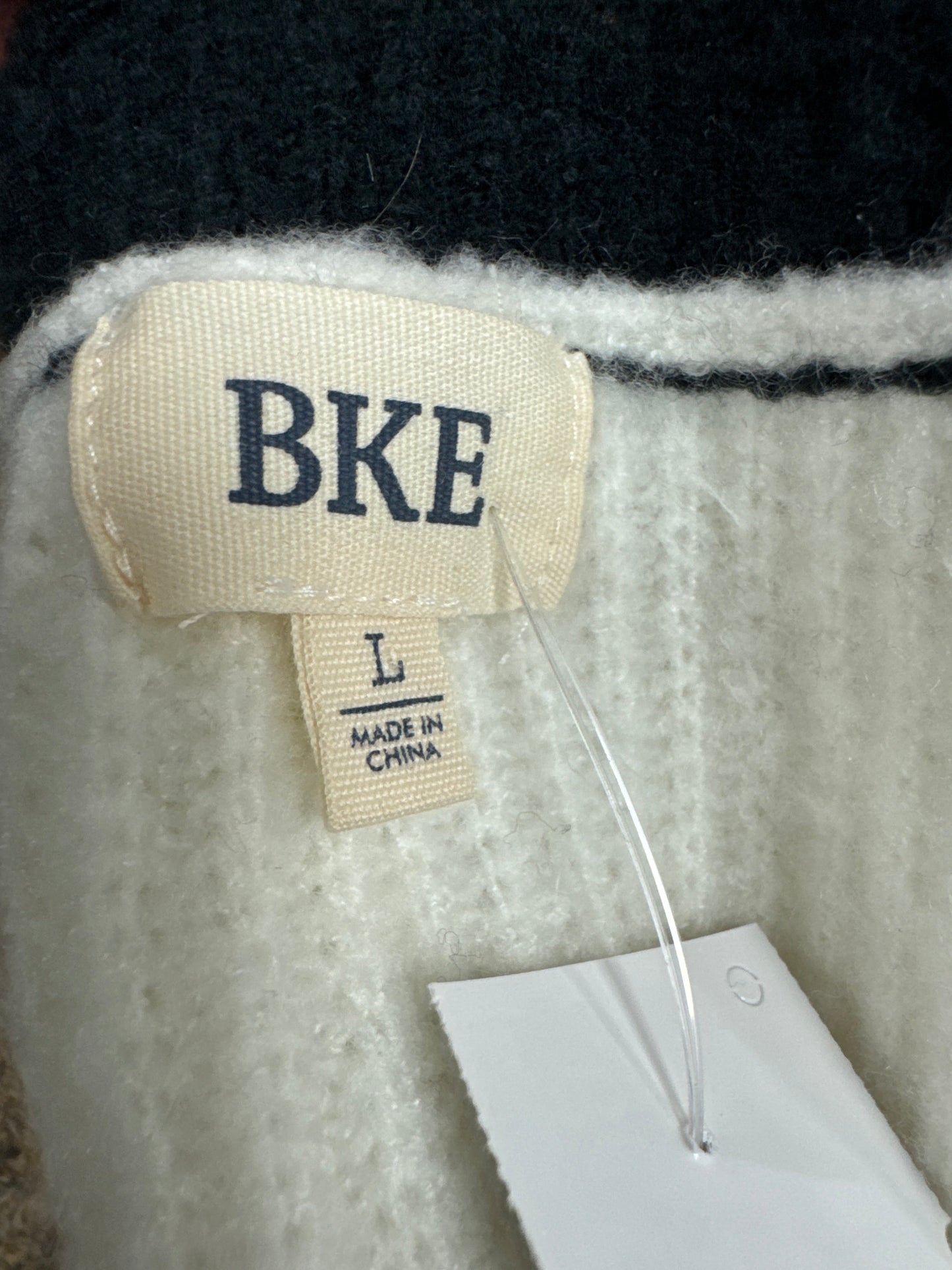 Sweater Cardigan By Bke In Black & Brown, Size: L