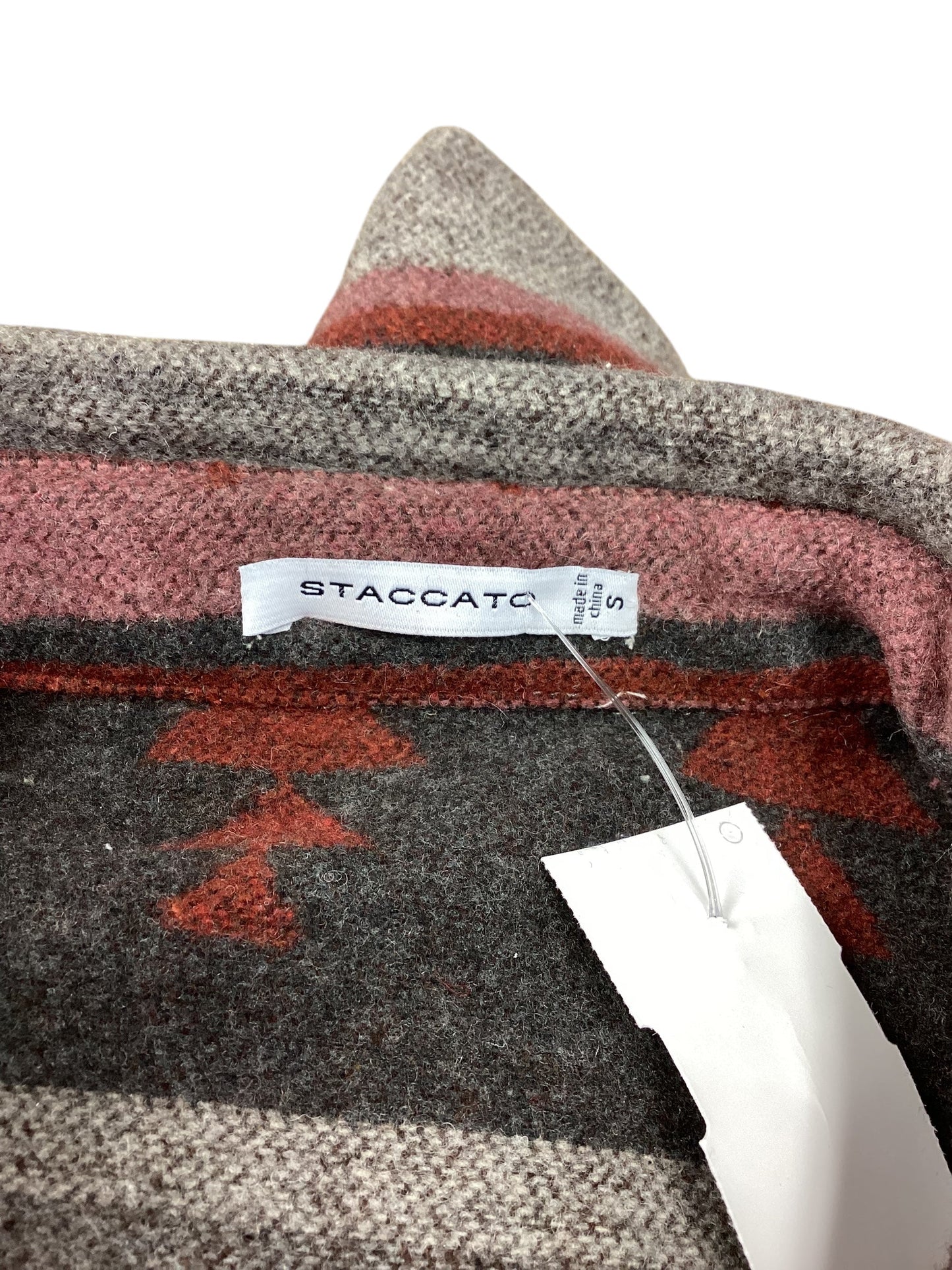 Jacket Shirt By Staccato In Multi-colored, Size: S