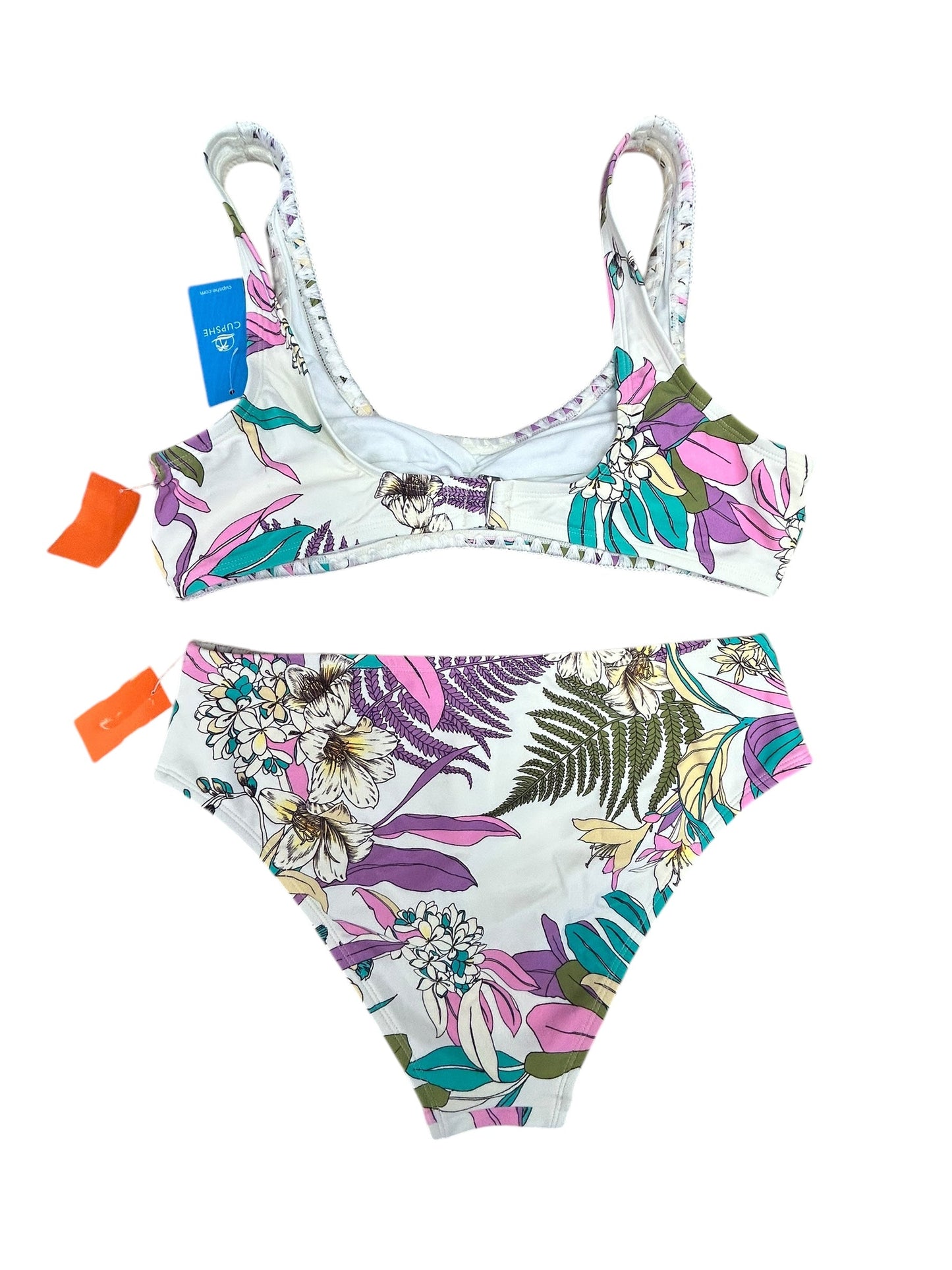 Swimsuit 2pc By Cme In Floral Print, Size: M