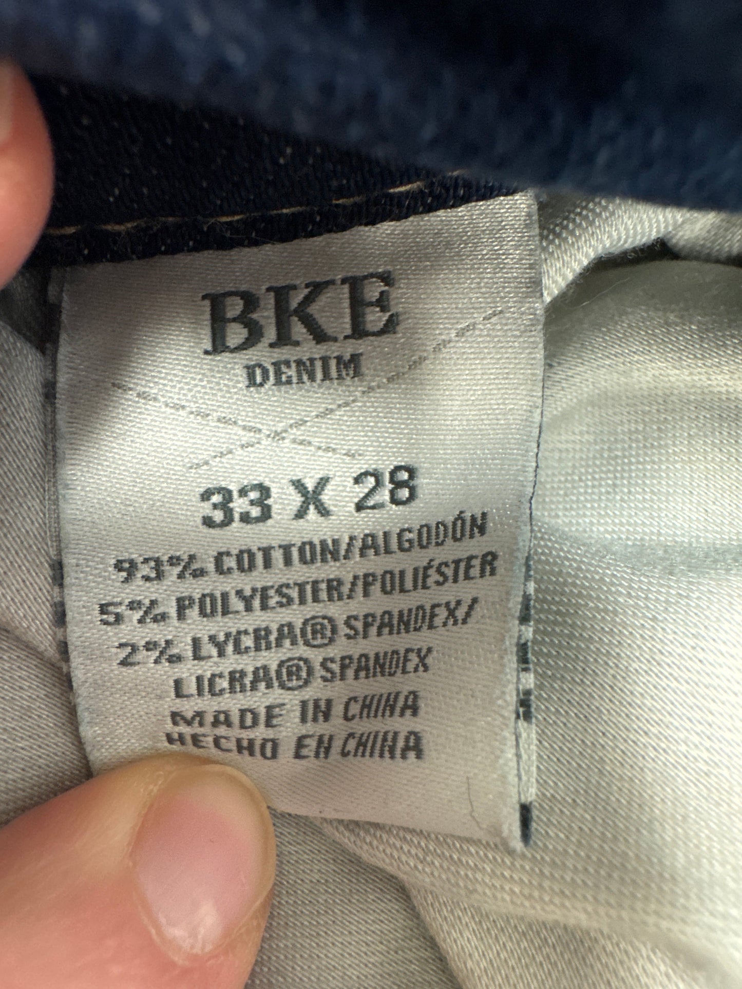 Jeans Straight By Bke In Blue Denim, Size: 16