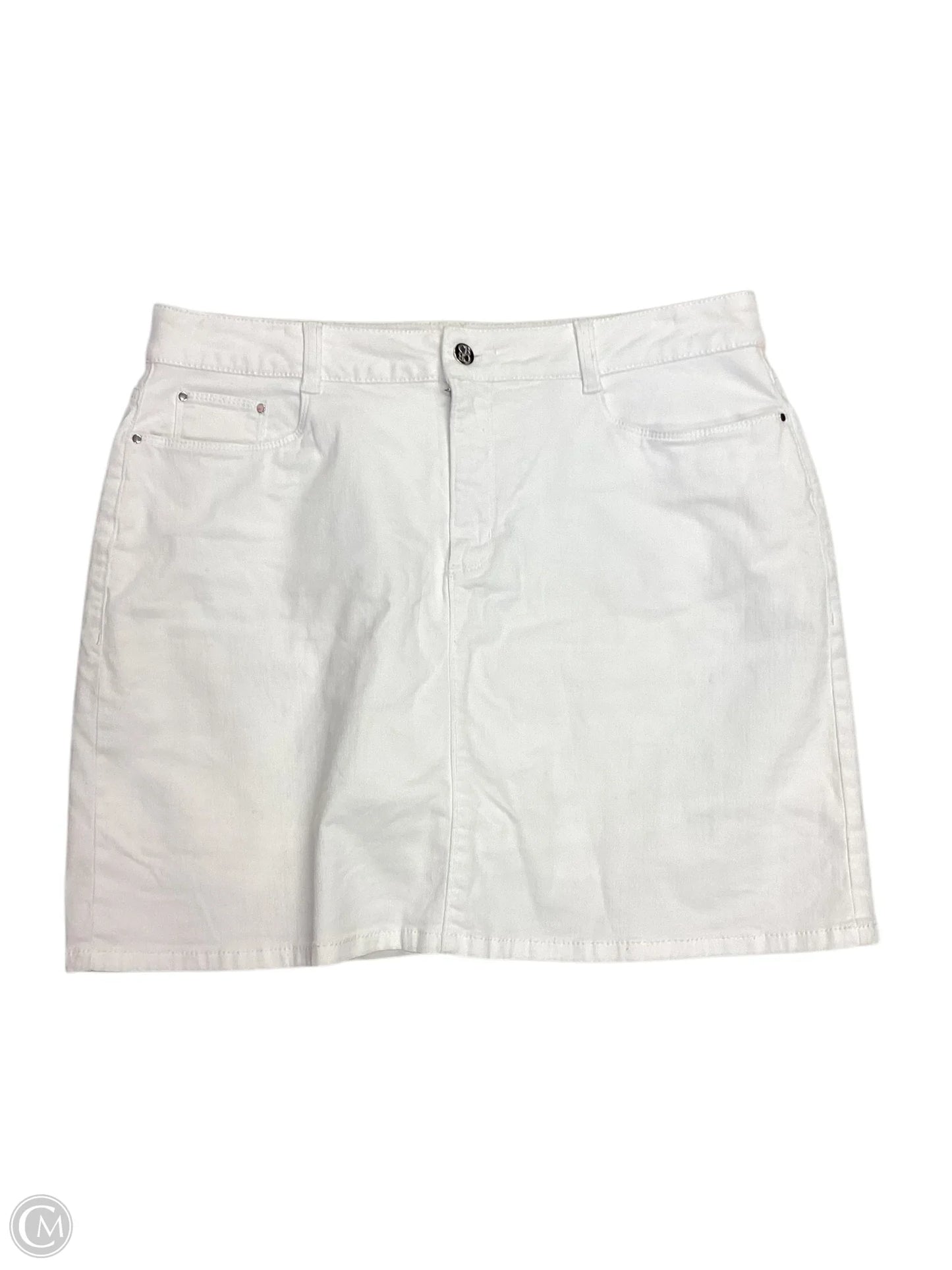 Skort By Croft And Barrow In White, Size: 16