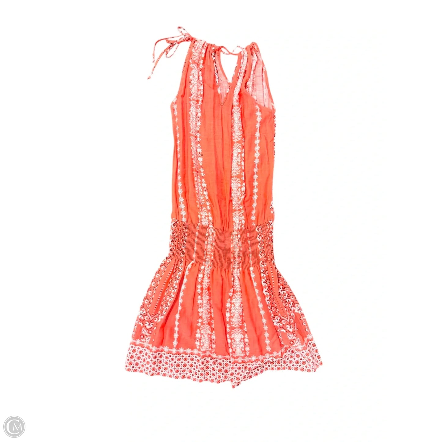 Dress Casual Midi By Braeve In Orange & White, Size: S