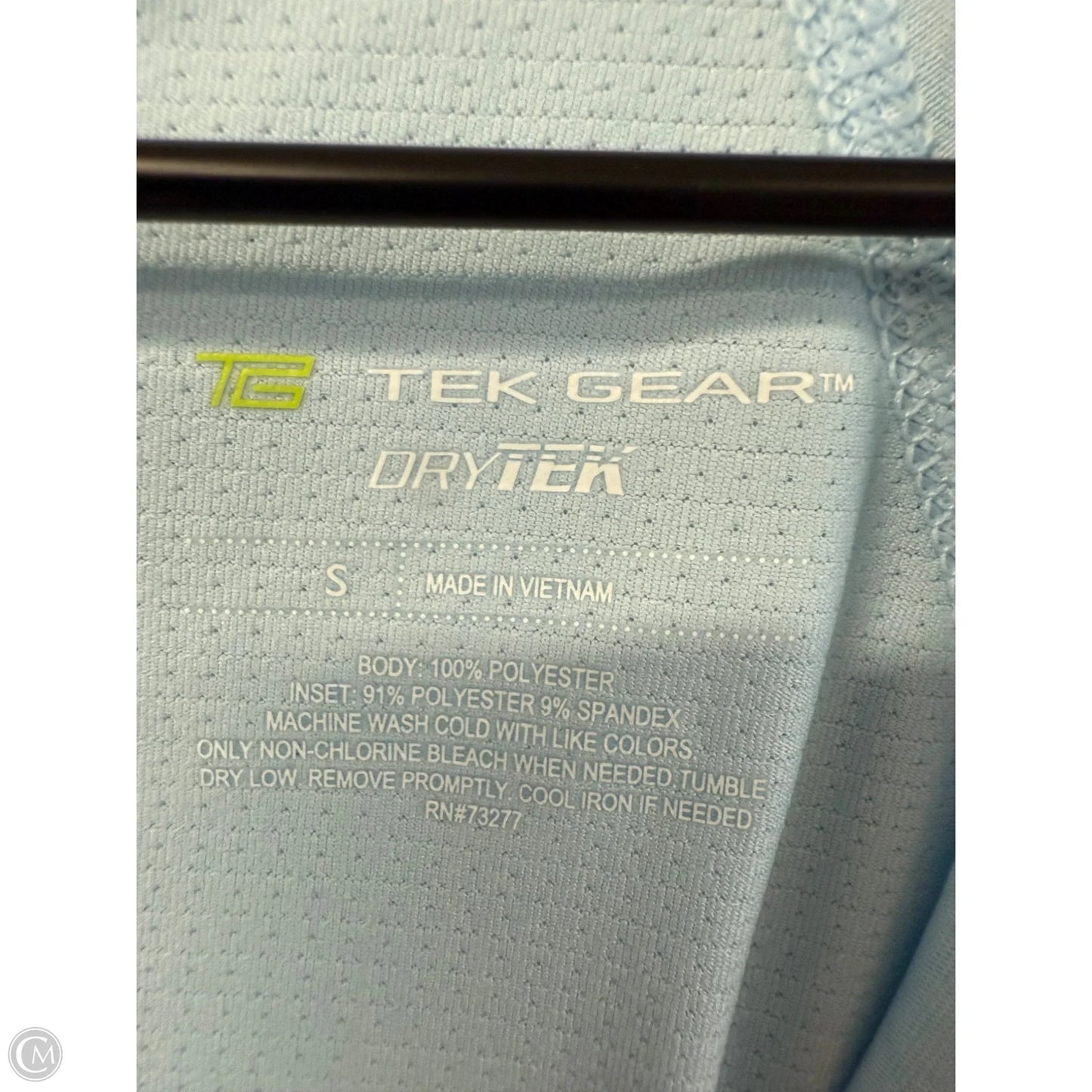 Athletic Top Short Sleeve By Tek Gear In Blue, Size: S