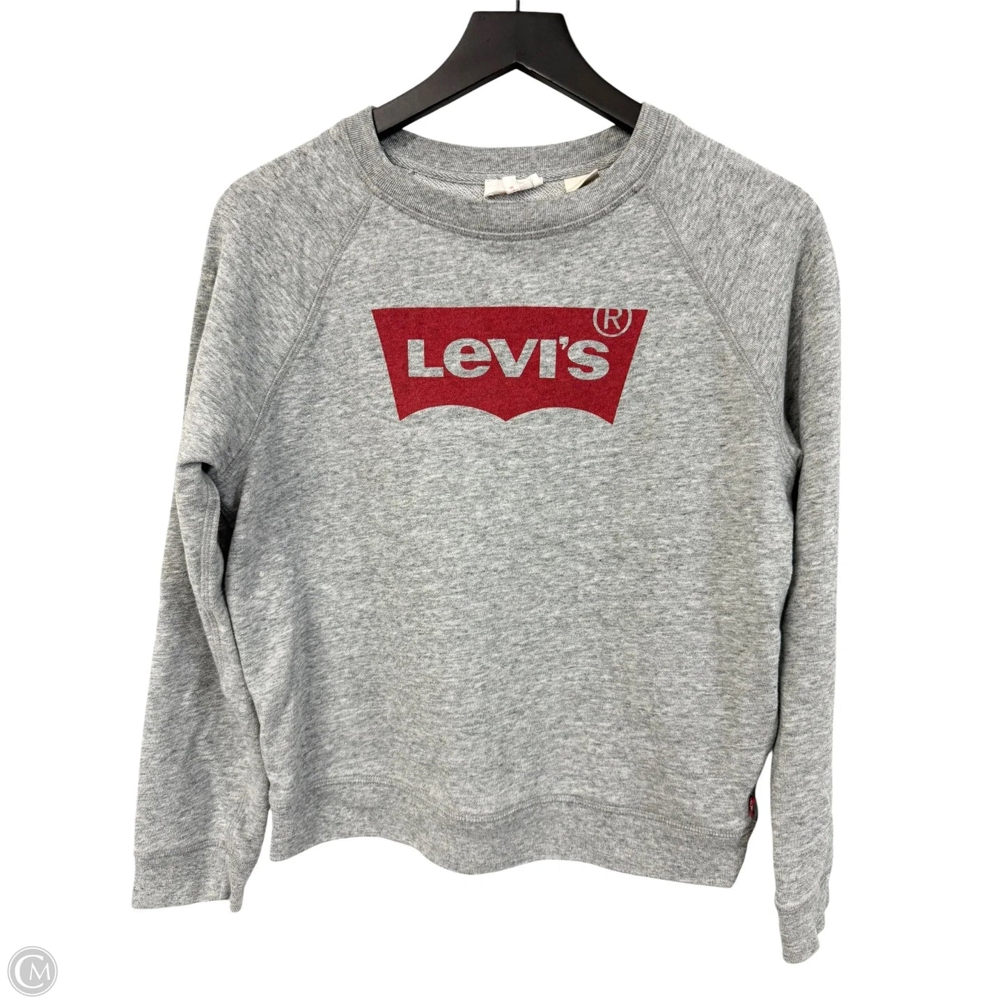 Sweatshirt Crewneck By Levis In Grey, Size: M