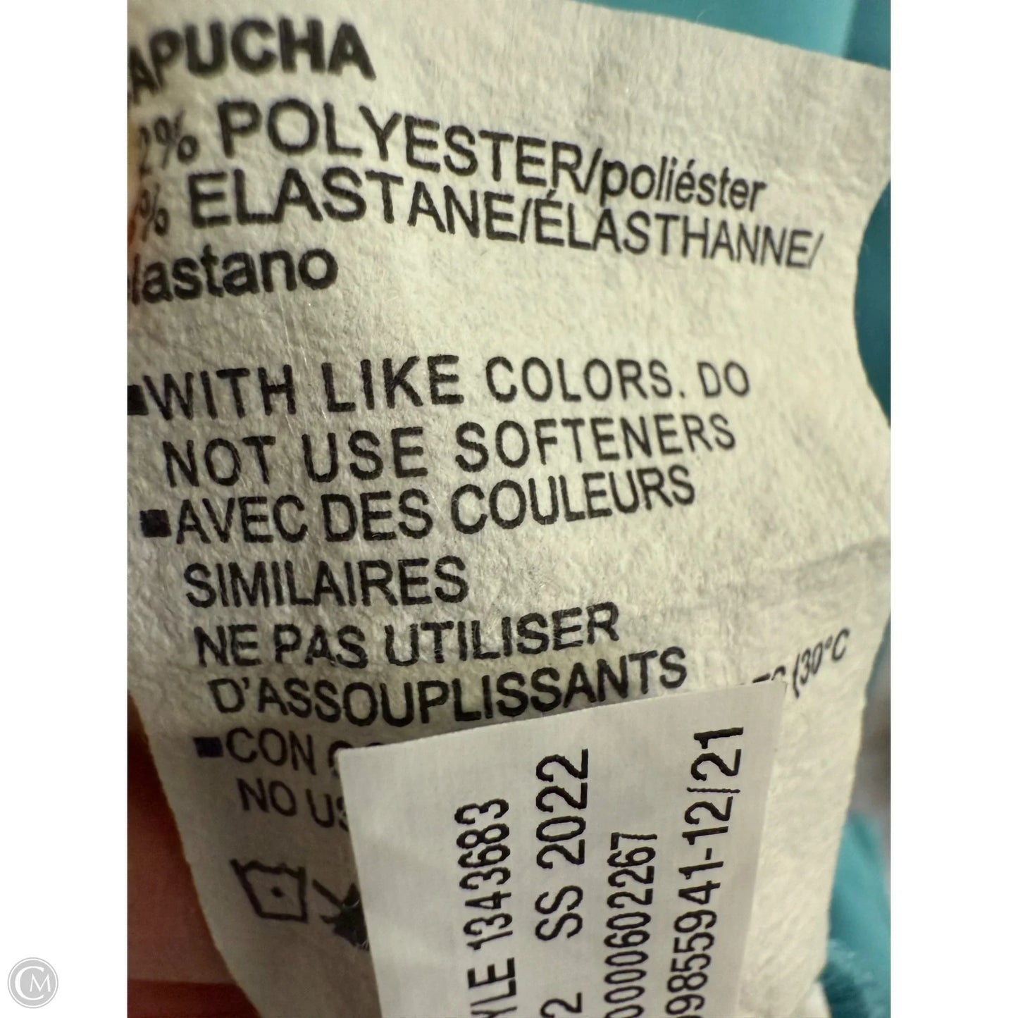 Athletic Top Long Sleeve Hoodie By Under Armour In Blue, Size: M